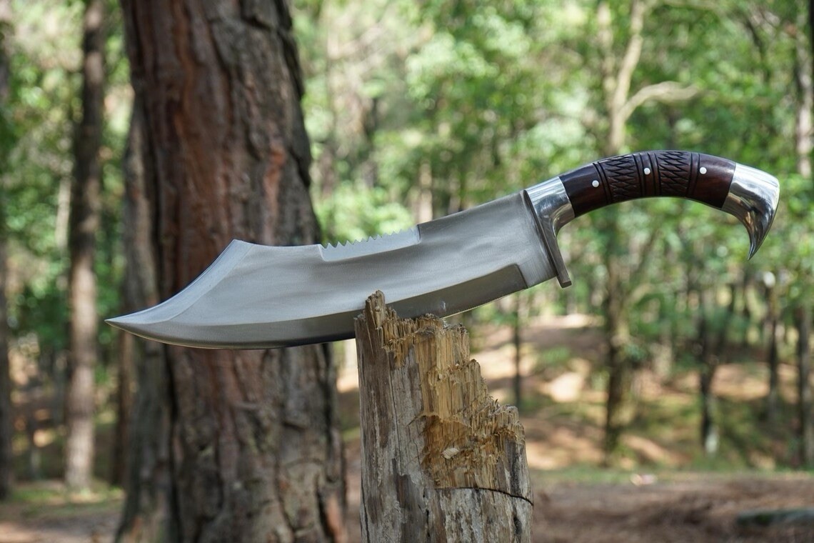 Custom Handmade D2 Tool Steel Machete – 20″ Combat & Survival Knife With Sheath