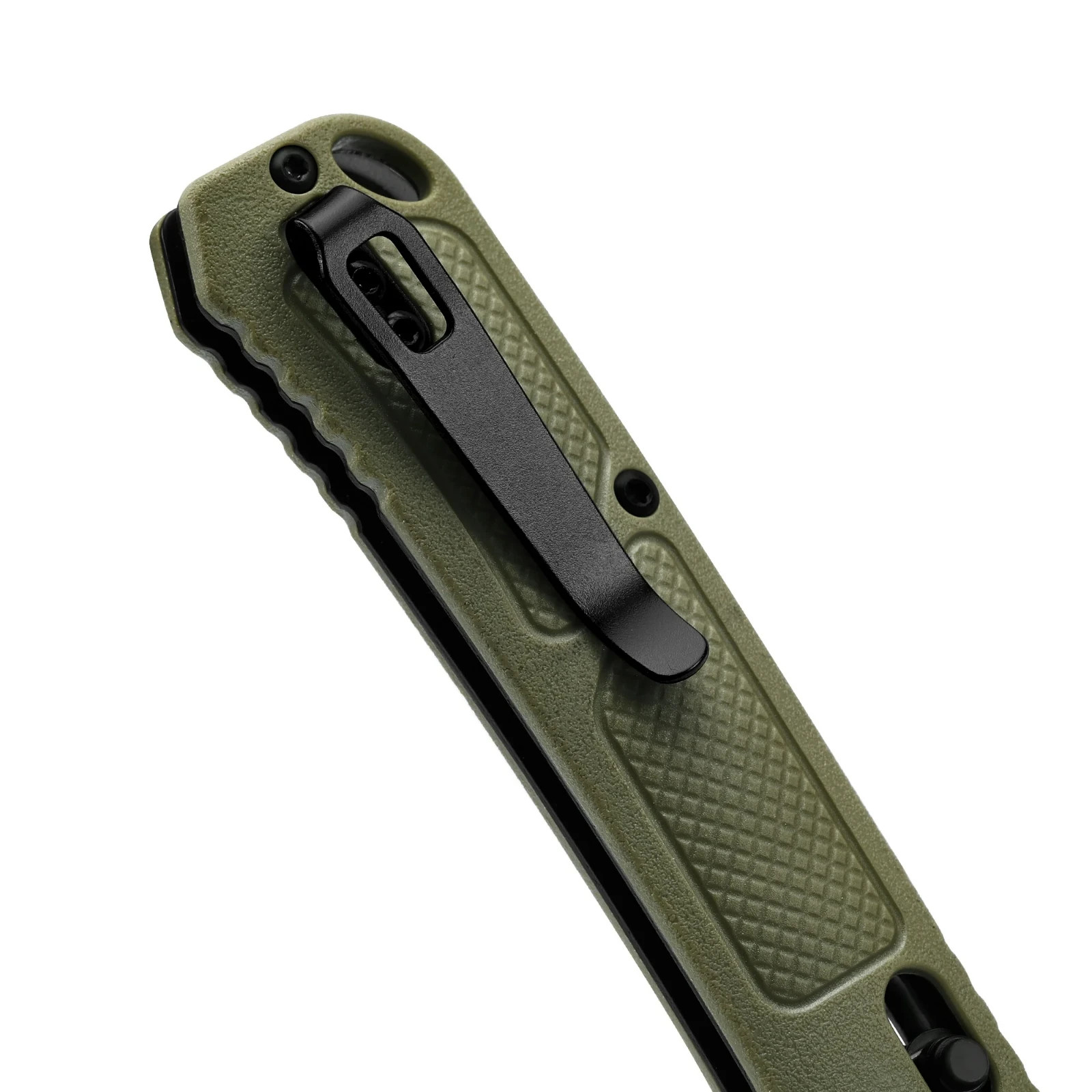Ozark Trail 7.5 inch Folding Knife,D2 Blade,Ball Bearing,OD Green Handle, Slide