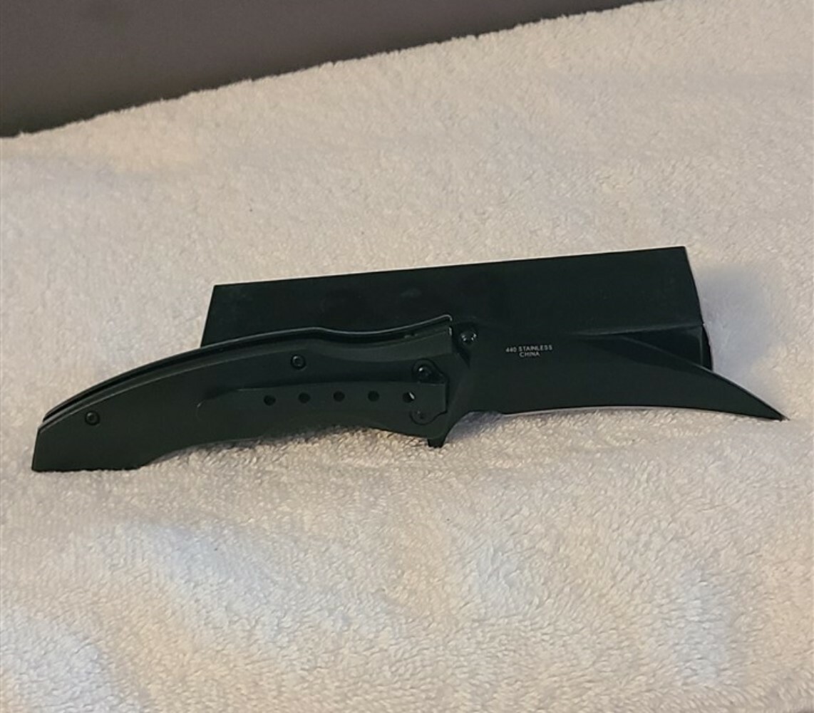 AMERICAN FLAG USA UNITED STATES SPRING ASSISTED KNIFE WITH BELT CLIP