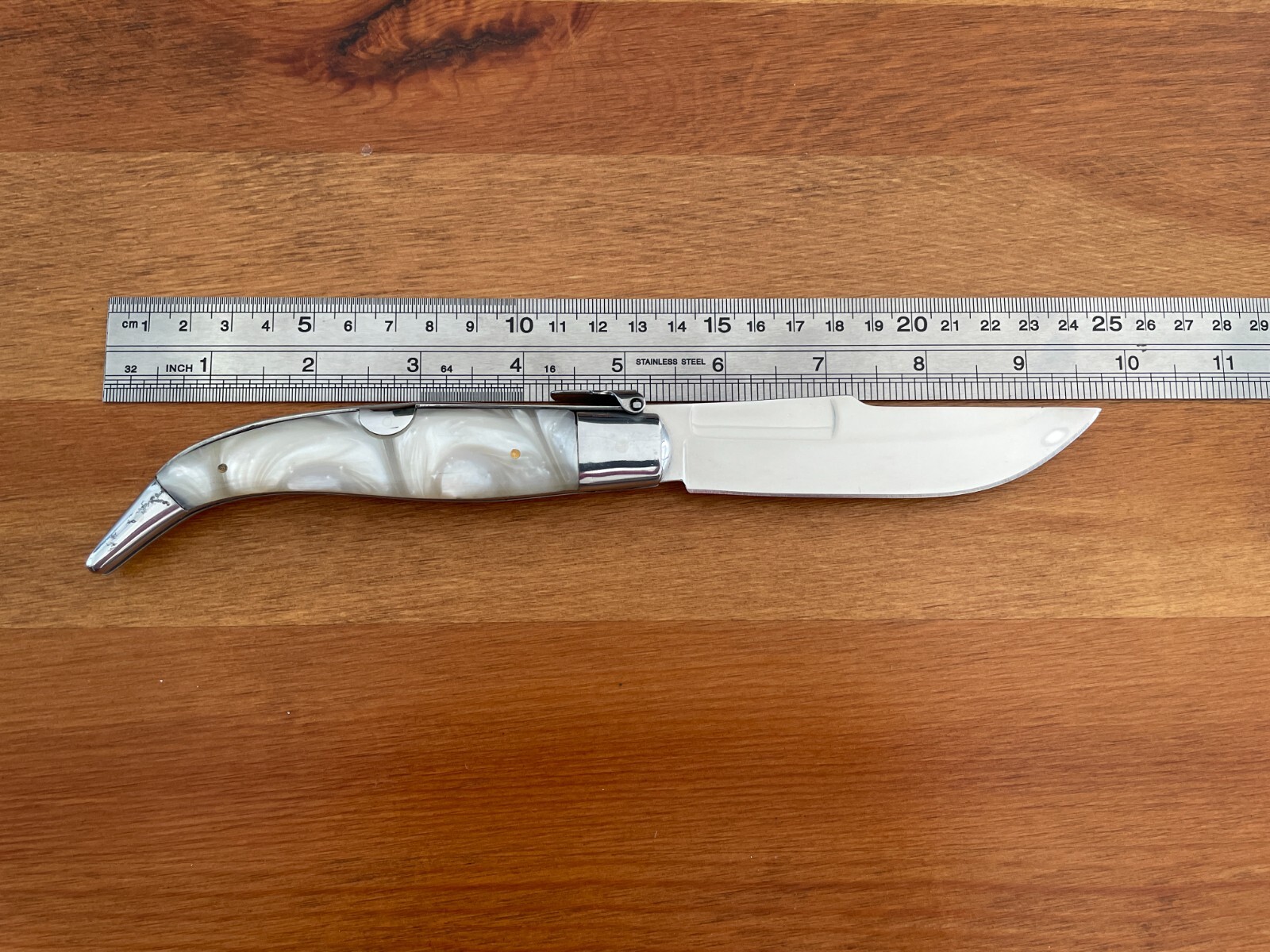 4.3″ Spanish Navaja Teja Albacete Pocket Knife Nacre Imitation – US Seller