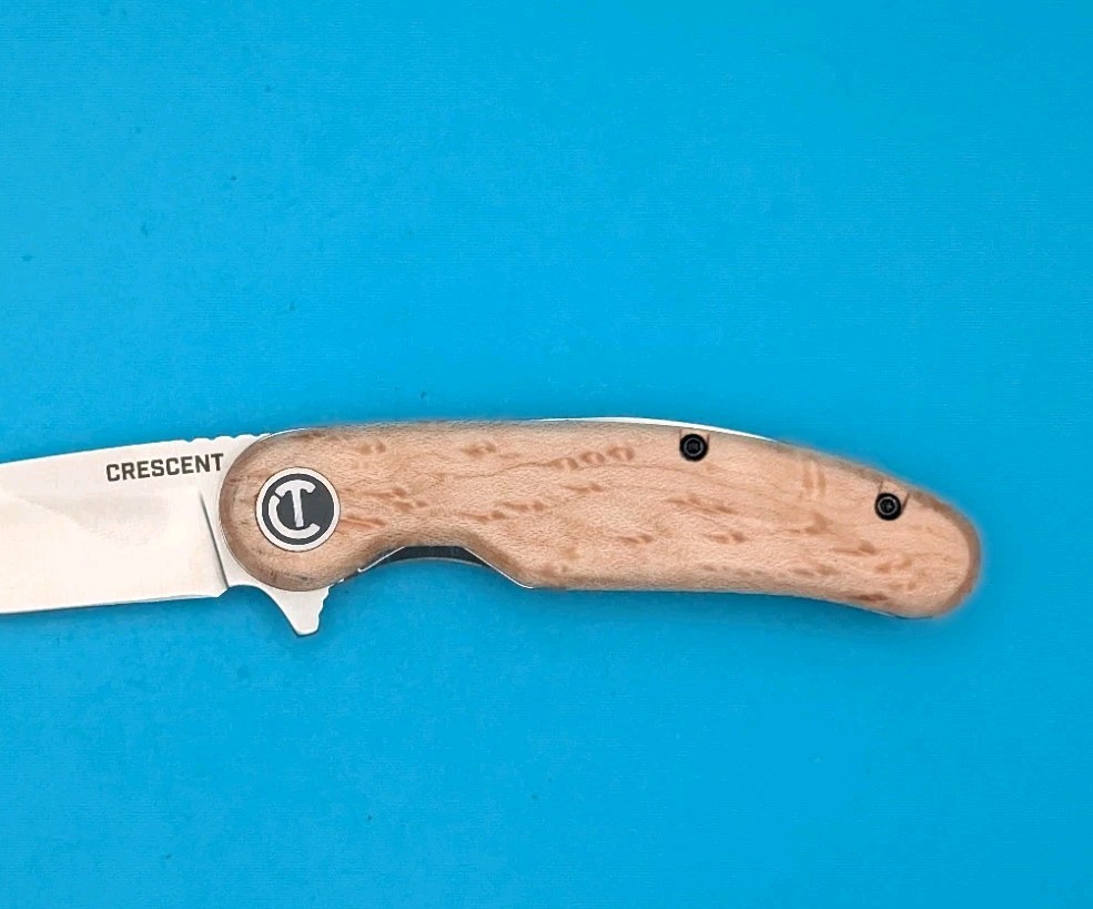 Crescent 3-1/4In Drop Point Aluminum Handle Pocket Knife CPK325A 3.25″ Used
