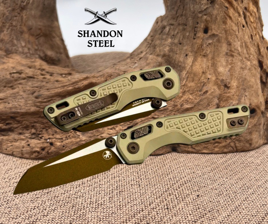 Microtech MSI RAM LOK Mini Frag Champagne Gold Aluminum Handle 210M-1FRCG-C19Z23