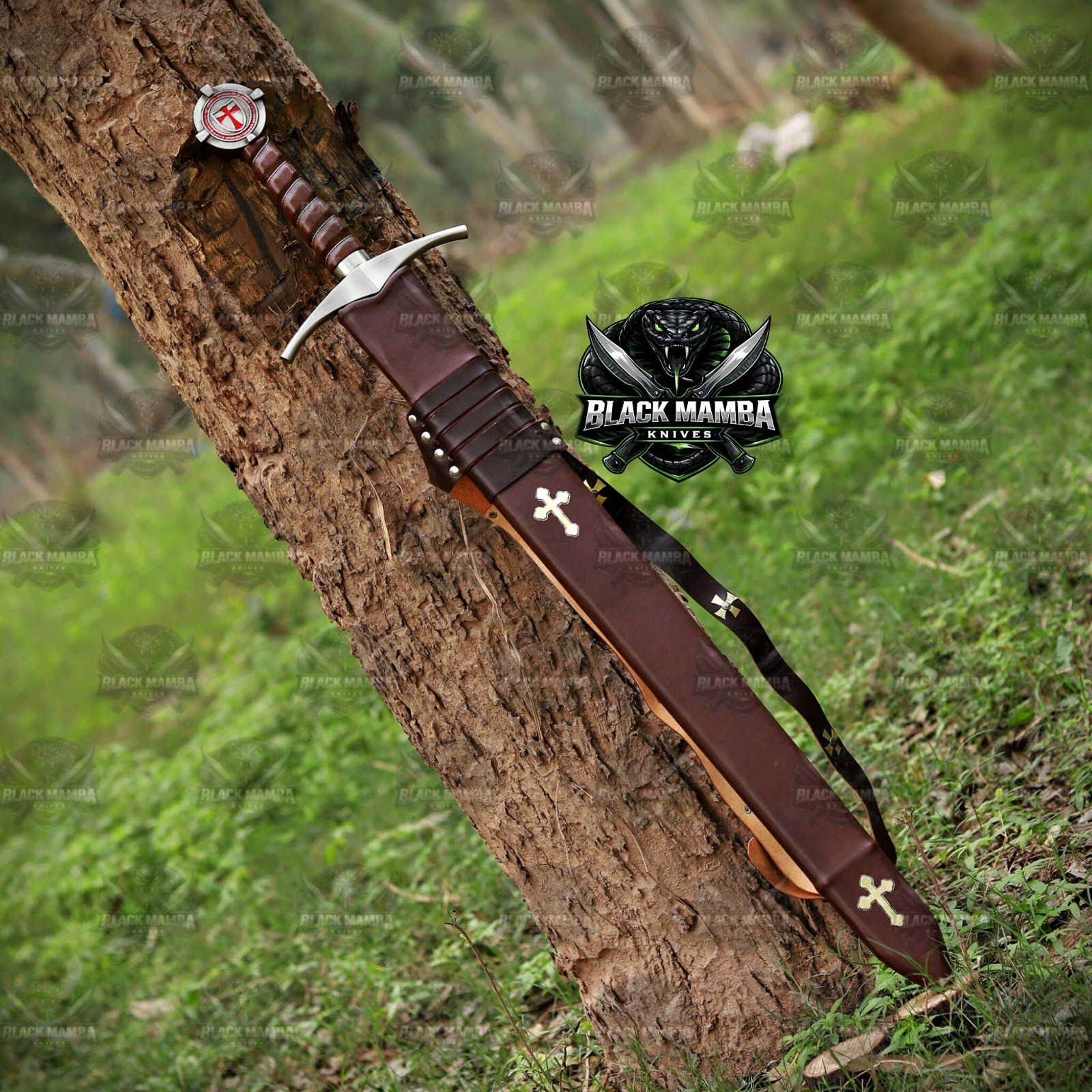 Handmade Templar Knight Sword | Holy Crusader Sword | Medieval Accolade Replica