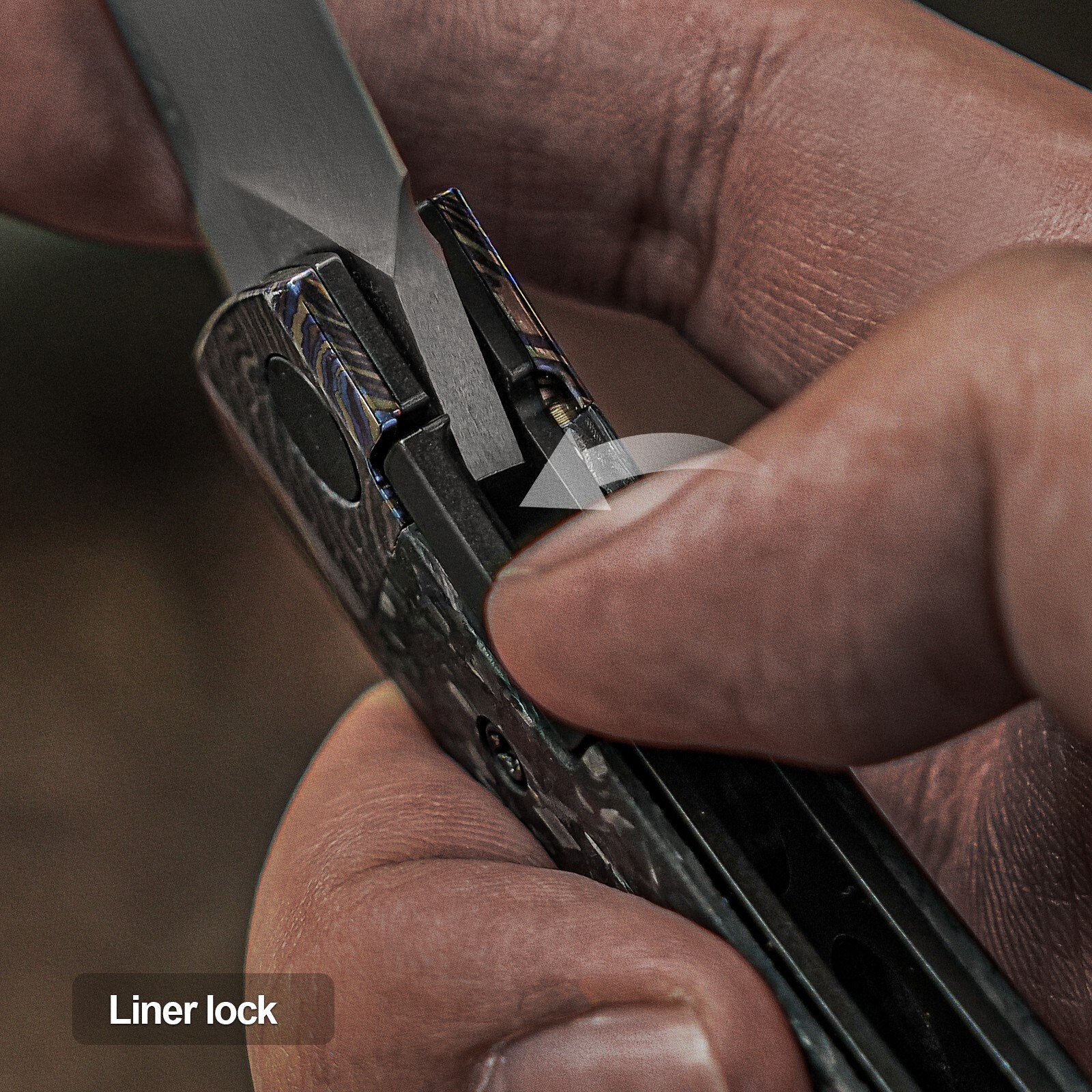 Kizer Mini MoMo Drop Point Folding Knife M390 Blade Titanium&Carbon Handle