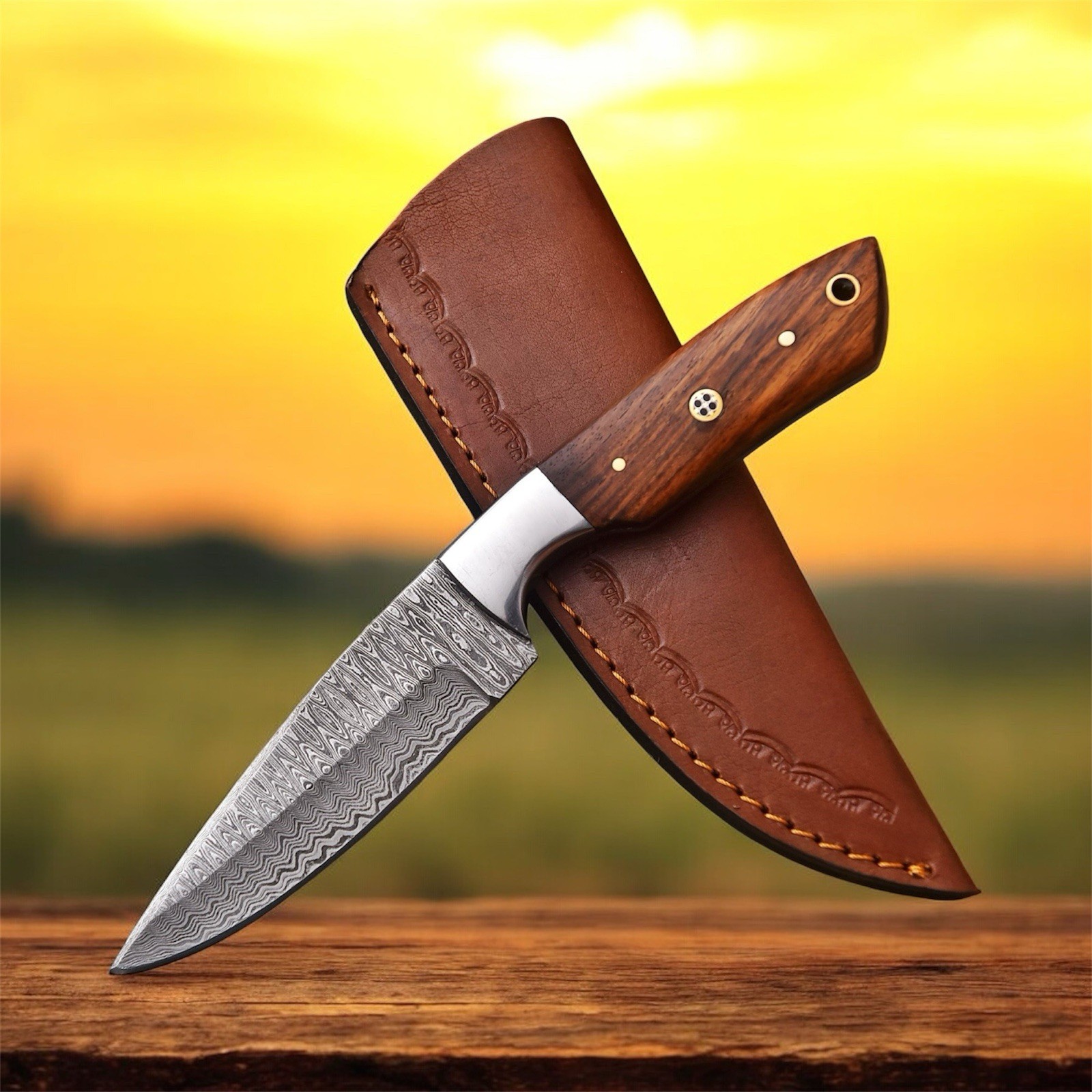 handmade Damascus Fix Blade Knife Full Tang Best Seller Knives