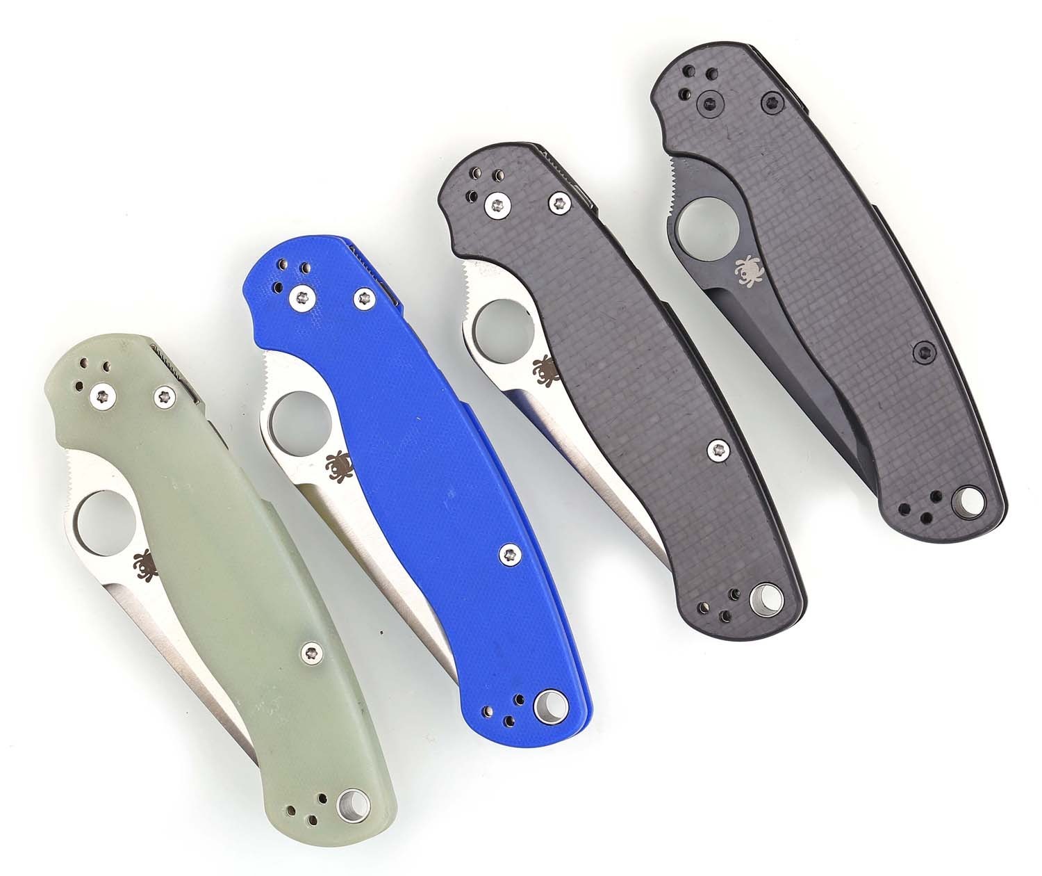 Carbon Fiber G10 Tanto Black Coated Blade One Hand Open Pocket Folding Knife C81
