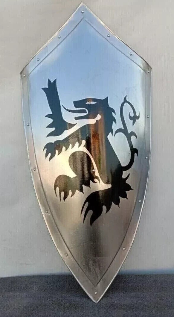 Medieval Templar Knight Dragon Battle Cosplay Reproduction armor shield 26″