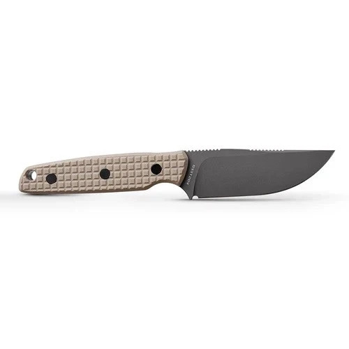Vosteed Mink Fixed Blade Knife Sand G10 Handle 14C28N Plain Destroyer Gray D0107