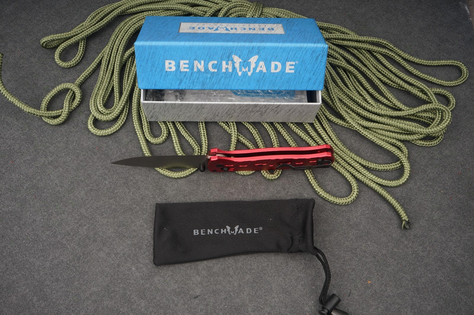 Benchmade 535 Bugout S30V Red Aluminum Handle AXIS Lock EDC Folding Knife