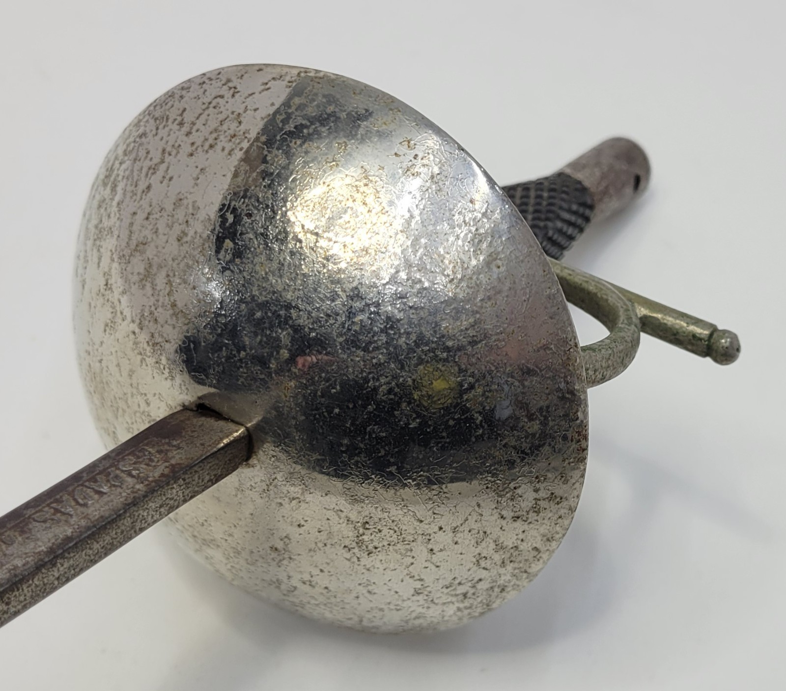 Pair Vintage 1950s Decorative Spanish Toledo 43” Fencing Sword Foil Rapier