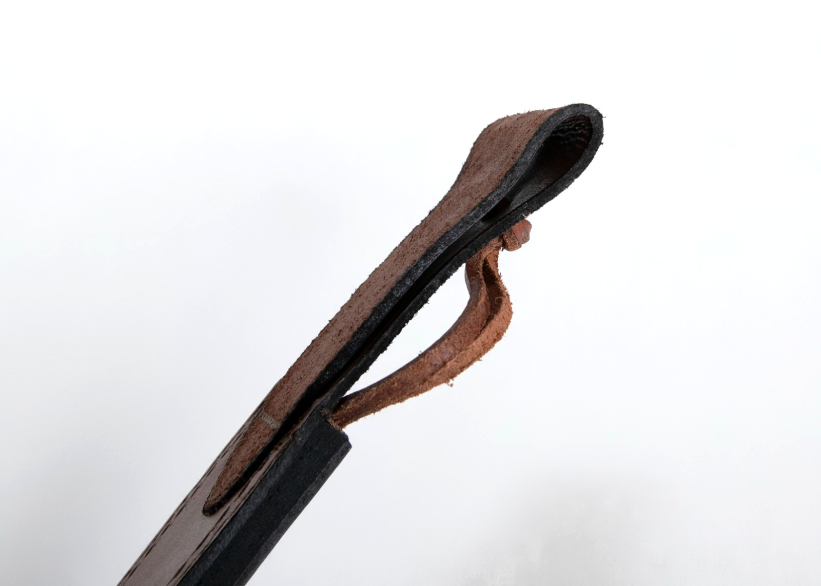 Handmade Top Grain Brown Leather Dagger Sheath, 12″ OA, Fits Blades Up To 8″