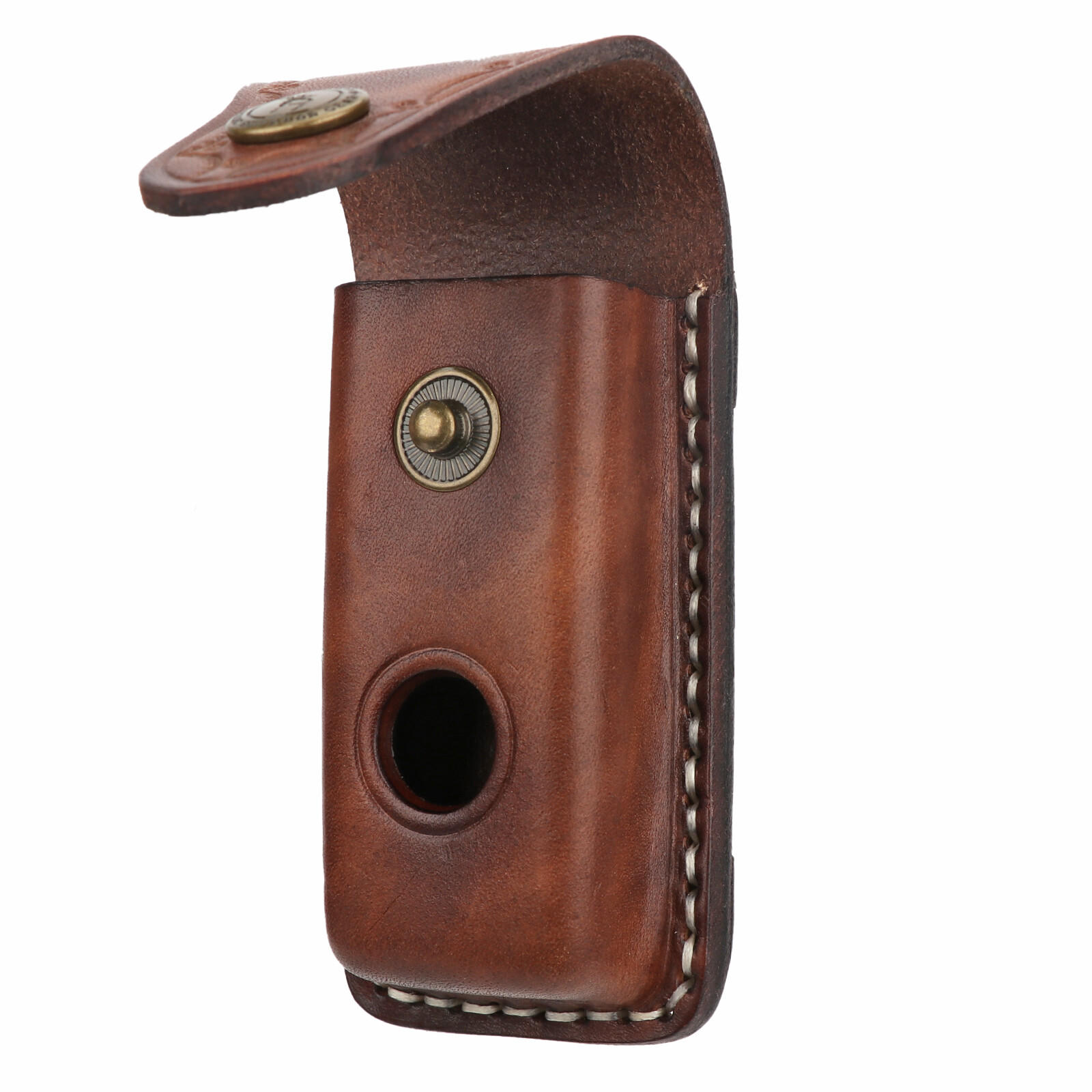 TOURBON Leather Folding Knife Sheath Pocket Knives Case Belt Clip on Pouch