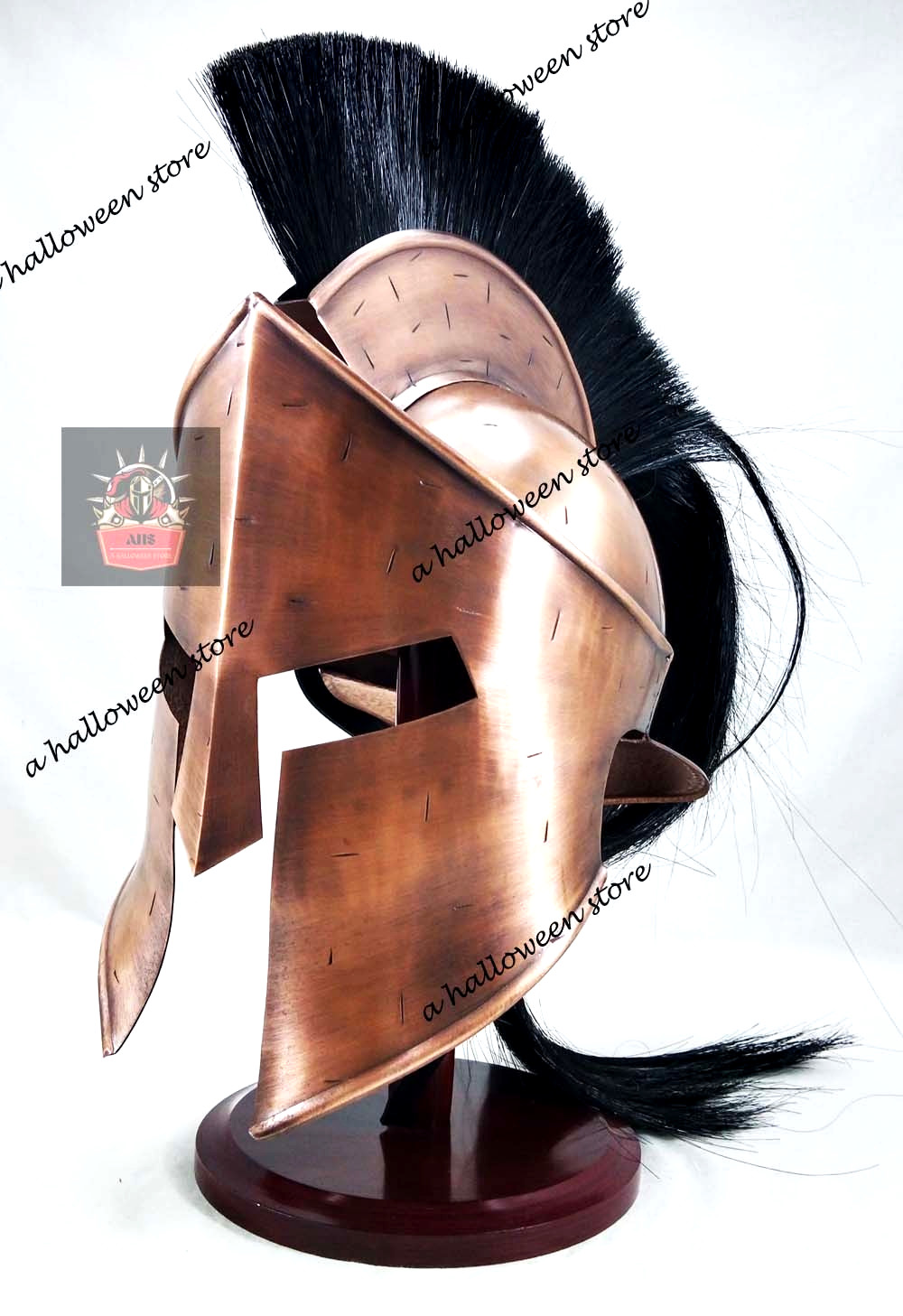 Spartan Helmet Ancient Greek Warrior Medieval Battle Armor Costume Cosplay Prop