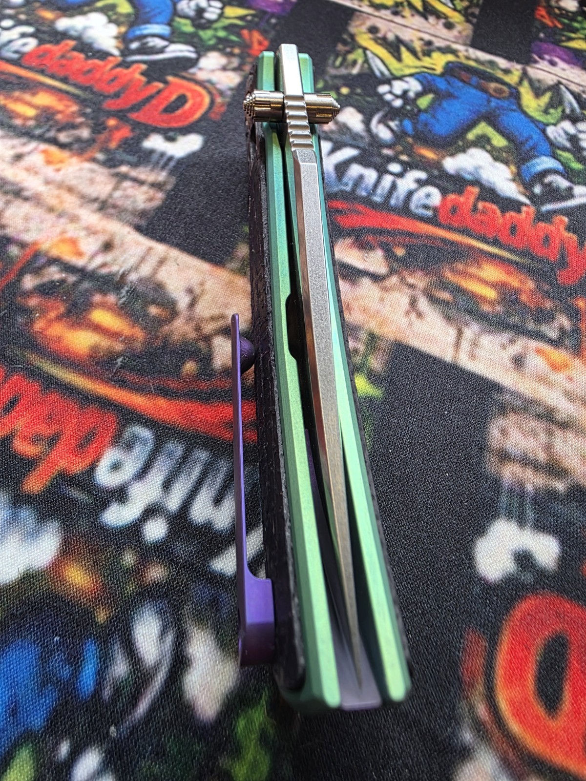 TWOSUN TS301 M390 CUSTOMIZED KNIFE NEW TITANIUM FOLDING EDC PURPLE