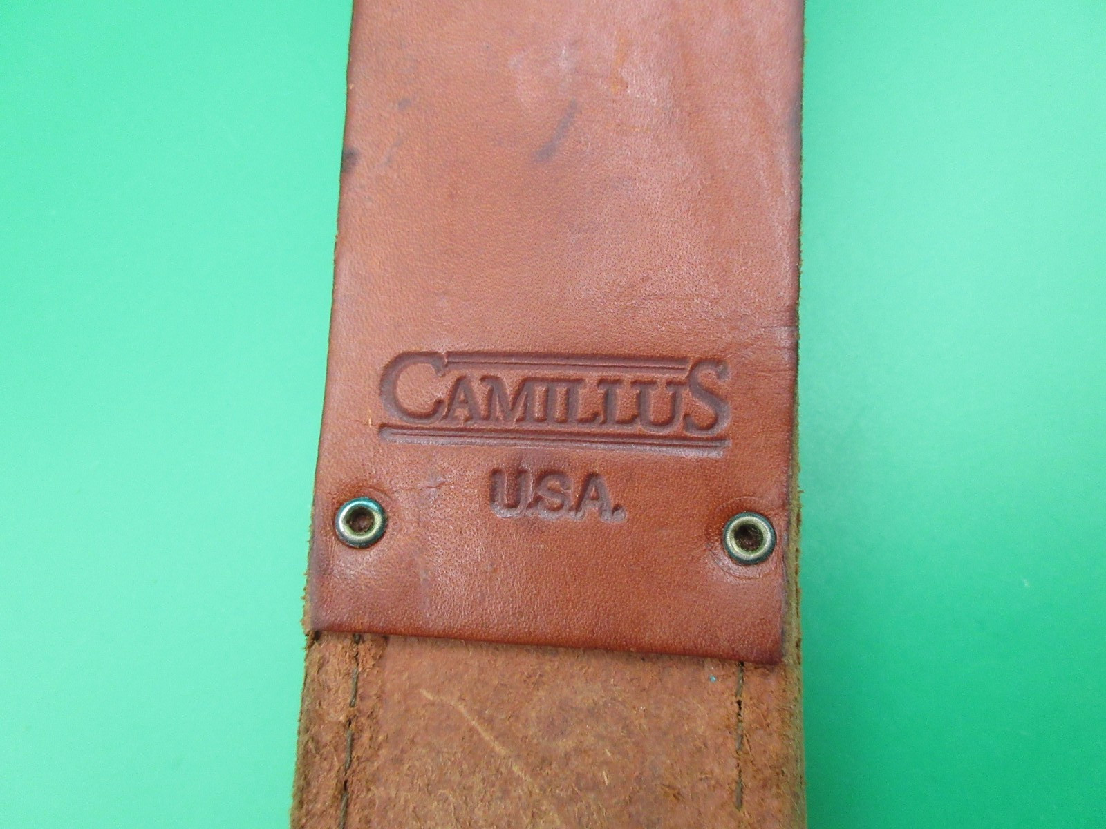 Camillus US M3 Combat Dagger Combo Edge Fixed Blade Knife w/ Sheath USA