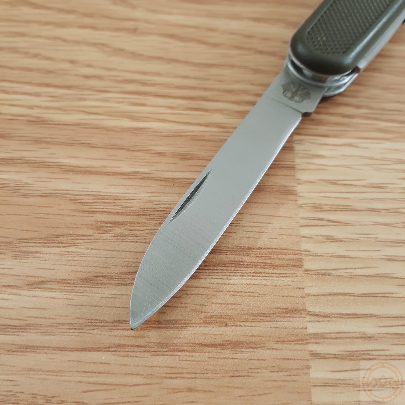 Bundeswehr Military Folding Knife Stainless Blades OD Green Handles Multi Tool