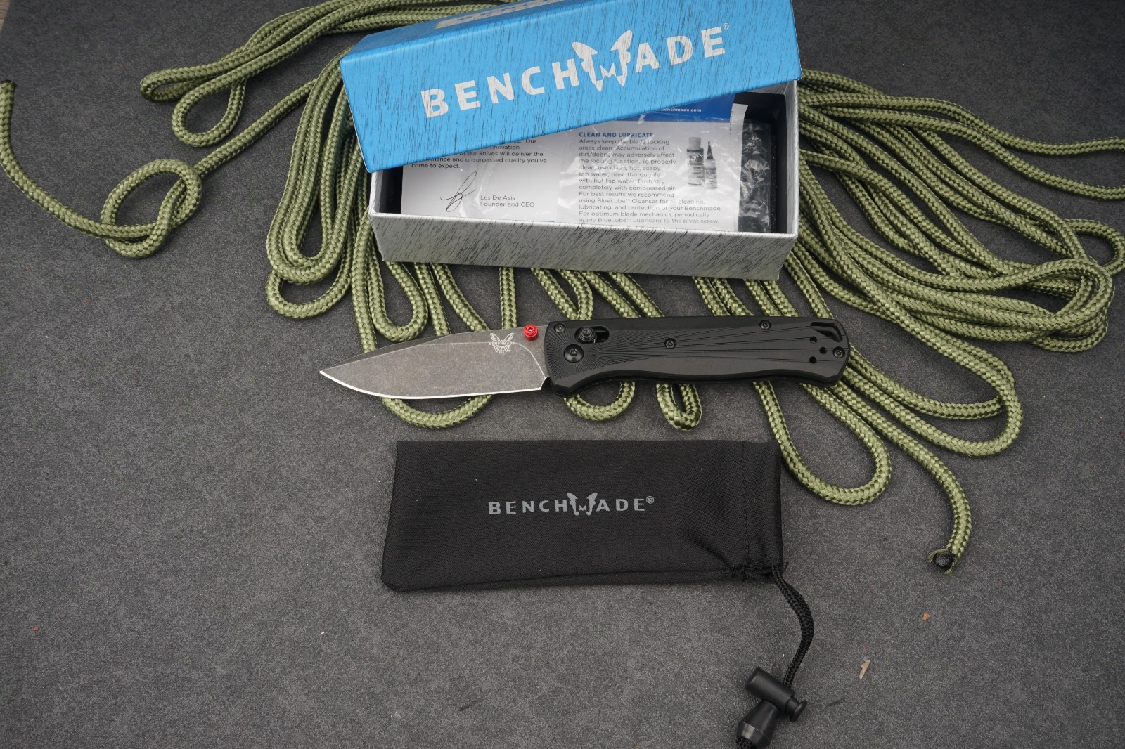 Benchmade Bugout 535BK-4 Folding Knife Aluminum Handle and M390 Stainless Steel