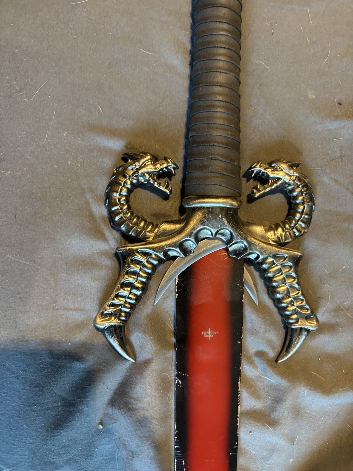 Medieval Dragon Broadsword Reproduction Stainless Steel Blade Leather Handle