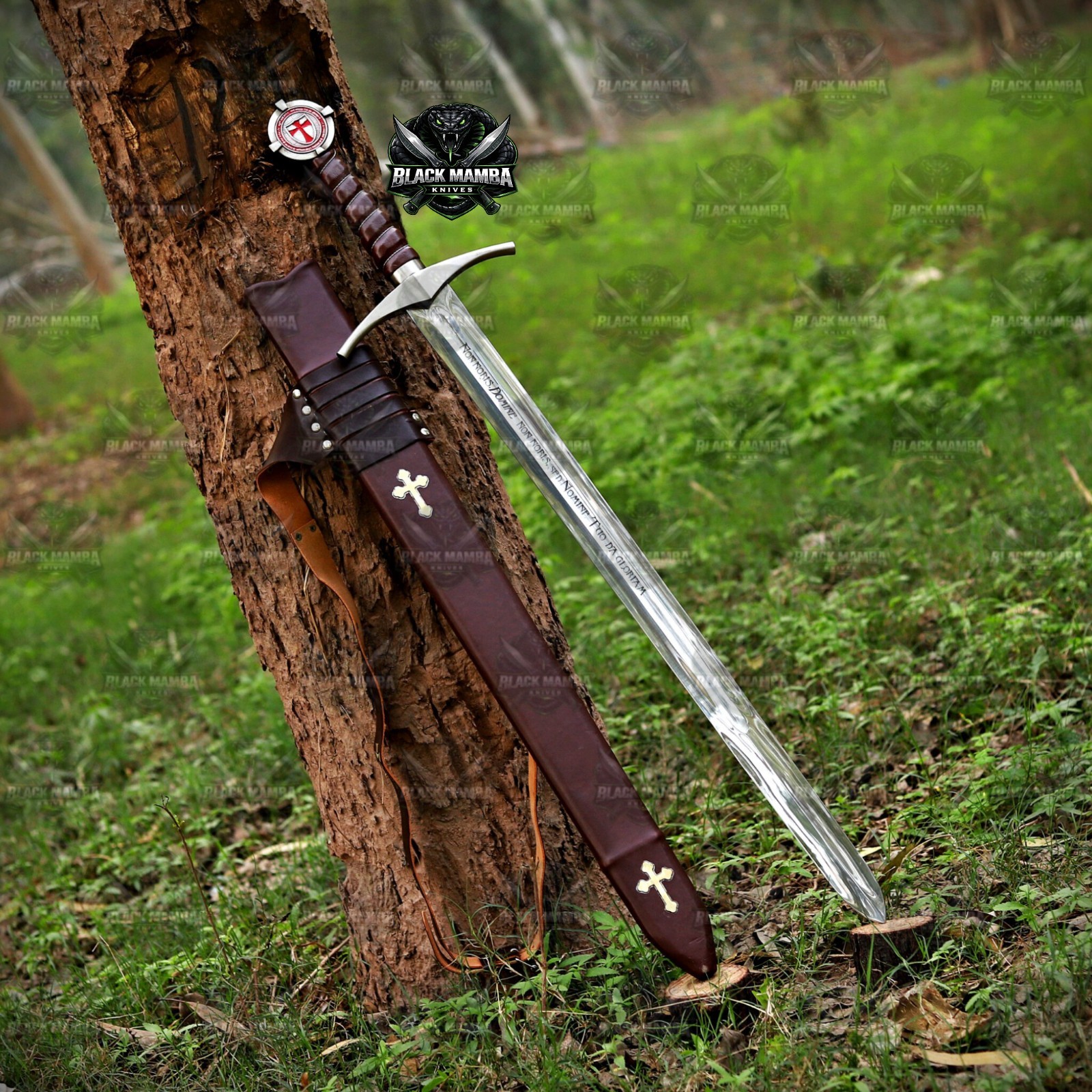 Handmade Templar Knight Sword | Holy Crusader Sword | Medieval Accolade Replica