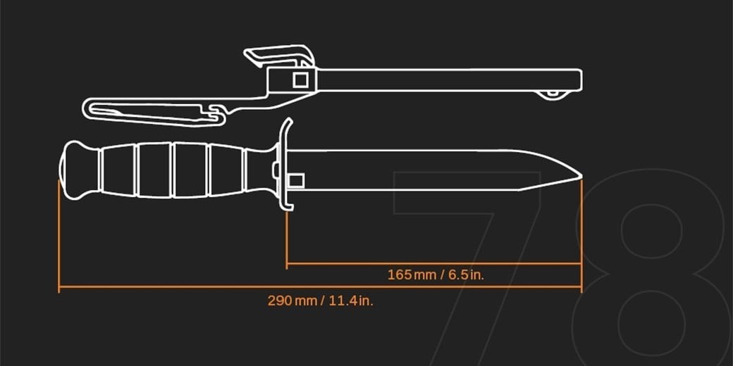 Glock 78 Knife Glock FM 78 Field Knife Bayonet New FM78 USA – NO SAW