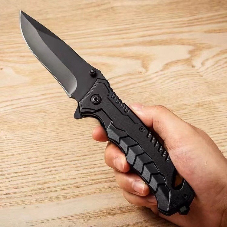 Outdoor Knife Folding Knife Spring Open Assist Survival Hunting Tactical Knife