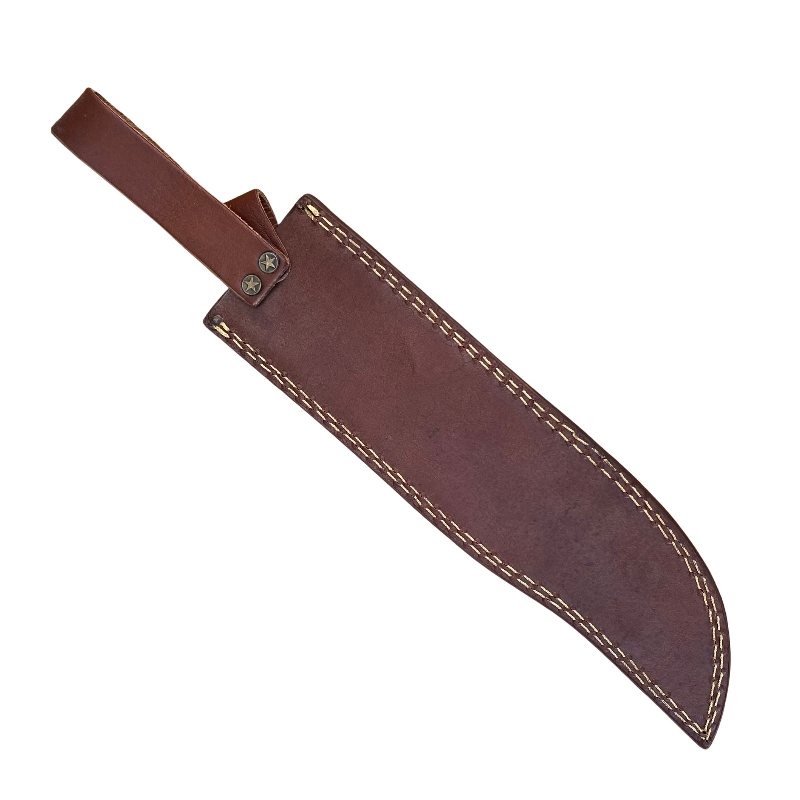 Handmade Brown Leather Replacement Sheath Scabbard 11 Inch Fixed Blade Knife US