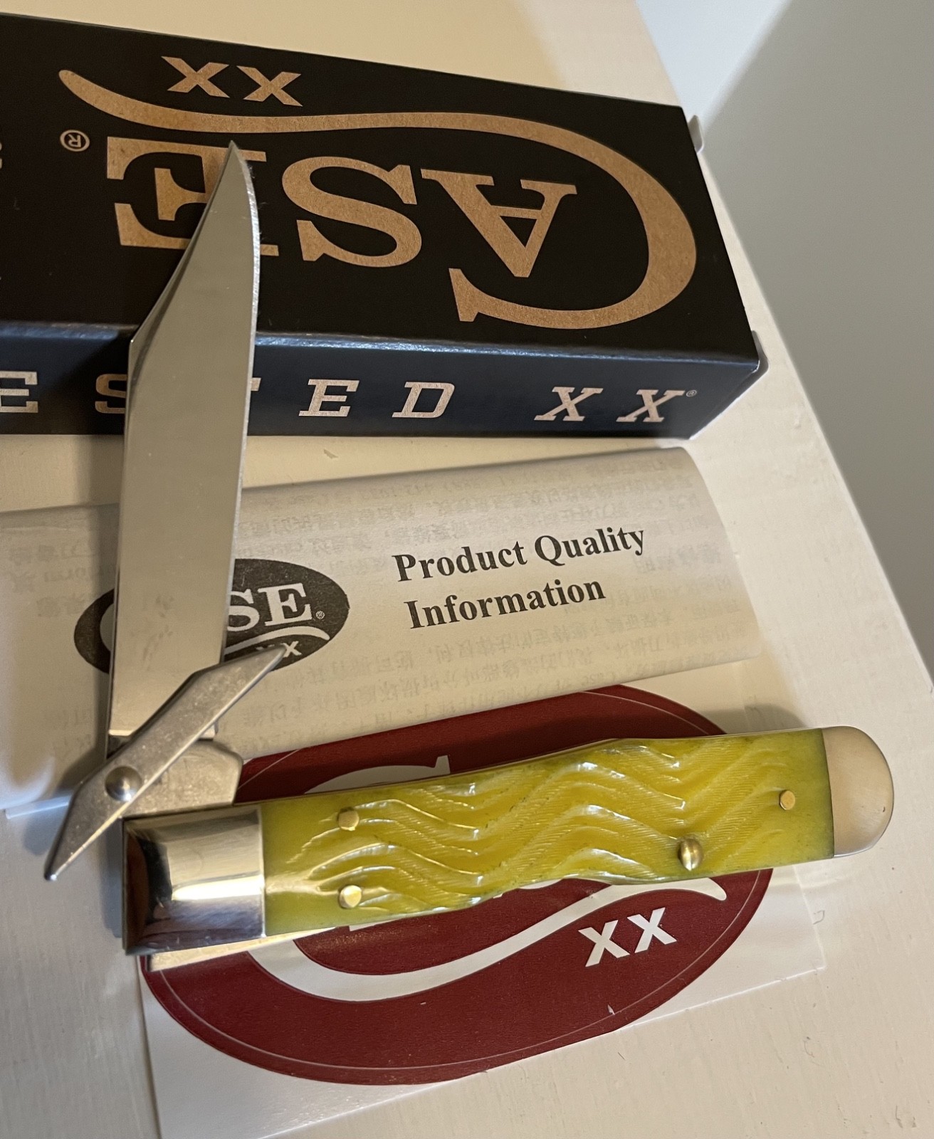 Case XX #75317 2026 Yellow Bone Platts Jig Cheetah Cub Knife 611-1/2L SS NIB
