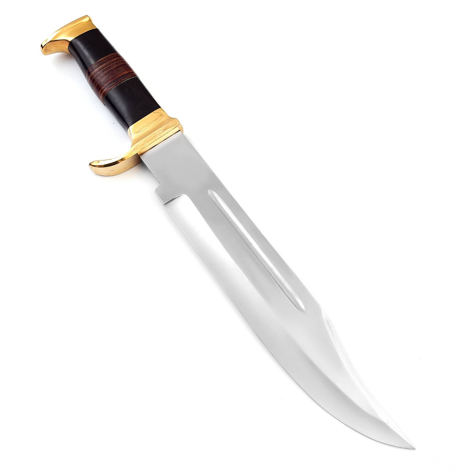 18 Inch High Carbon Steel Hunting Bowie Knife with leather sheath , Gift Pack