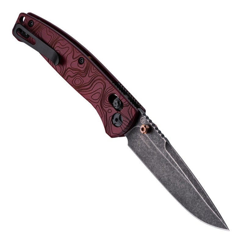 Hogue Knives Mysto Fire 3.4″ Clip Point MagnaCut Redstone Richlite 24452