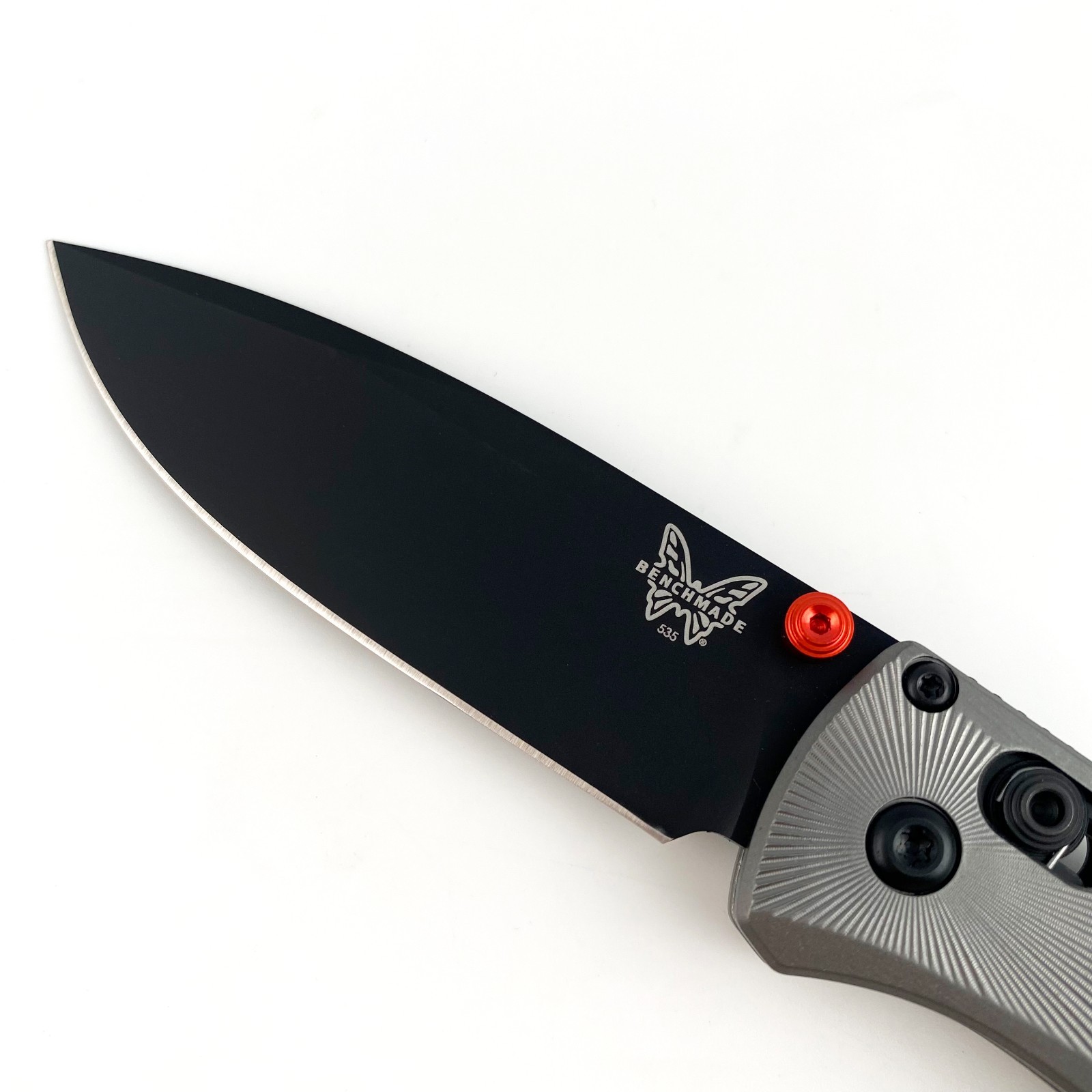 Benchmade 535BK-4 Bugout Knife Gray Aluminum Handle Black M390 Folding Knife