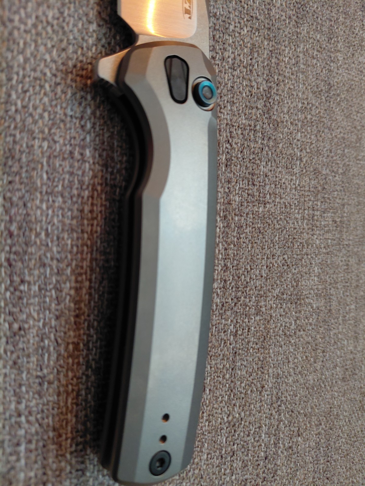 Zero Tolerance 0044 CPM S45VN Titanium Button Lock Manual Drop Point Knife