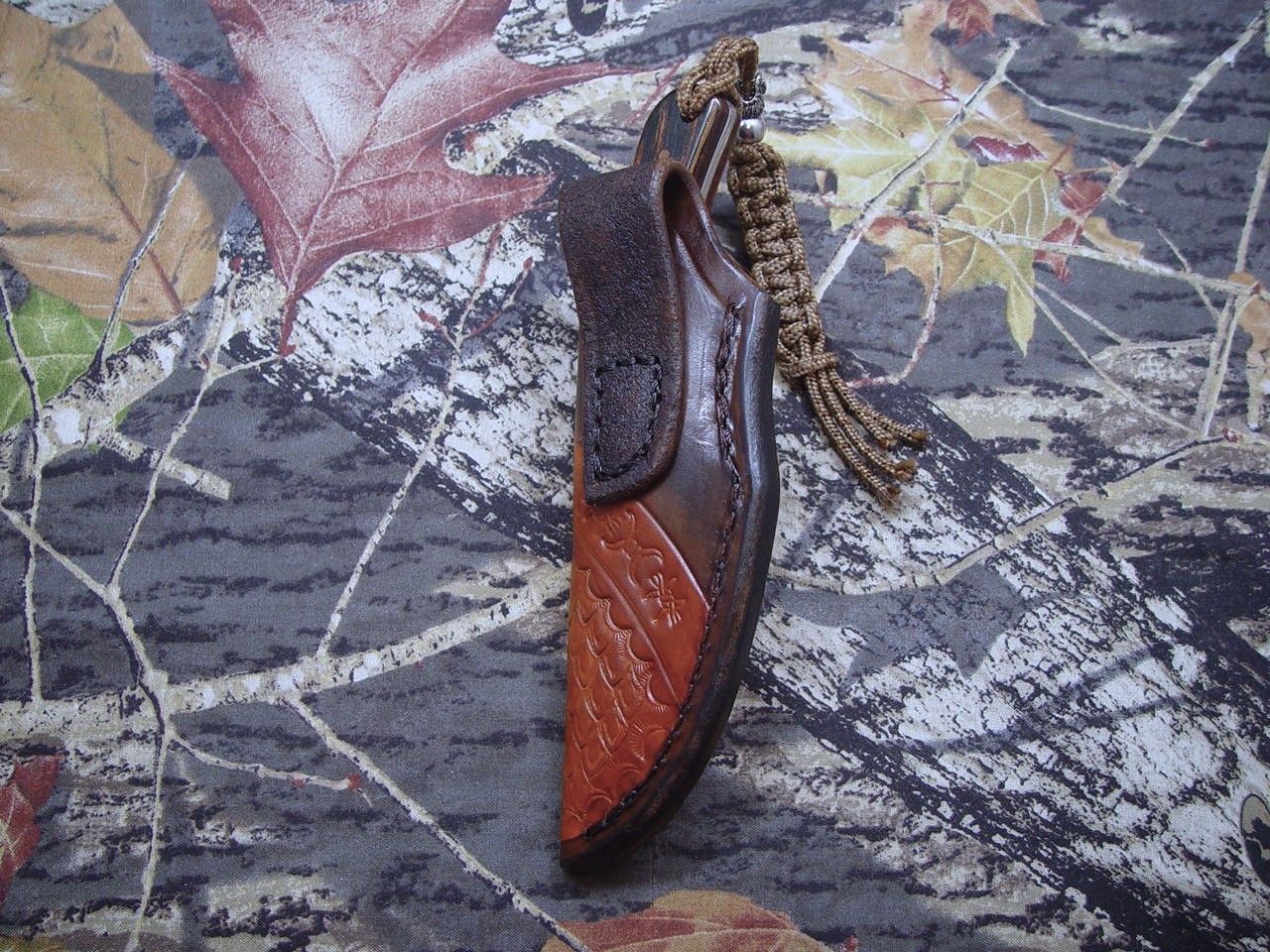 Leather Custom Buck 113 Sheath Knife Not Included