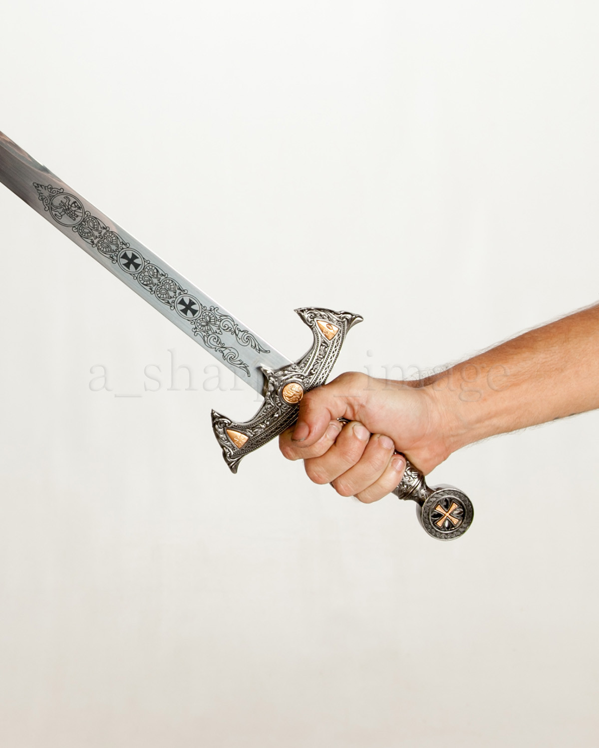 Medieval Templar Knight Crusader 30″ Sword with Scabbard Renaissance Cosplay