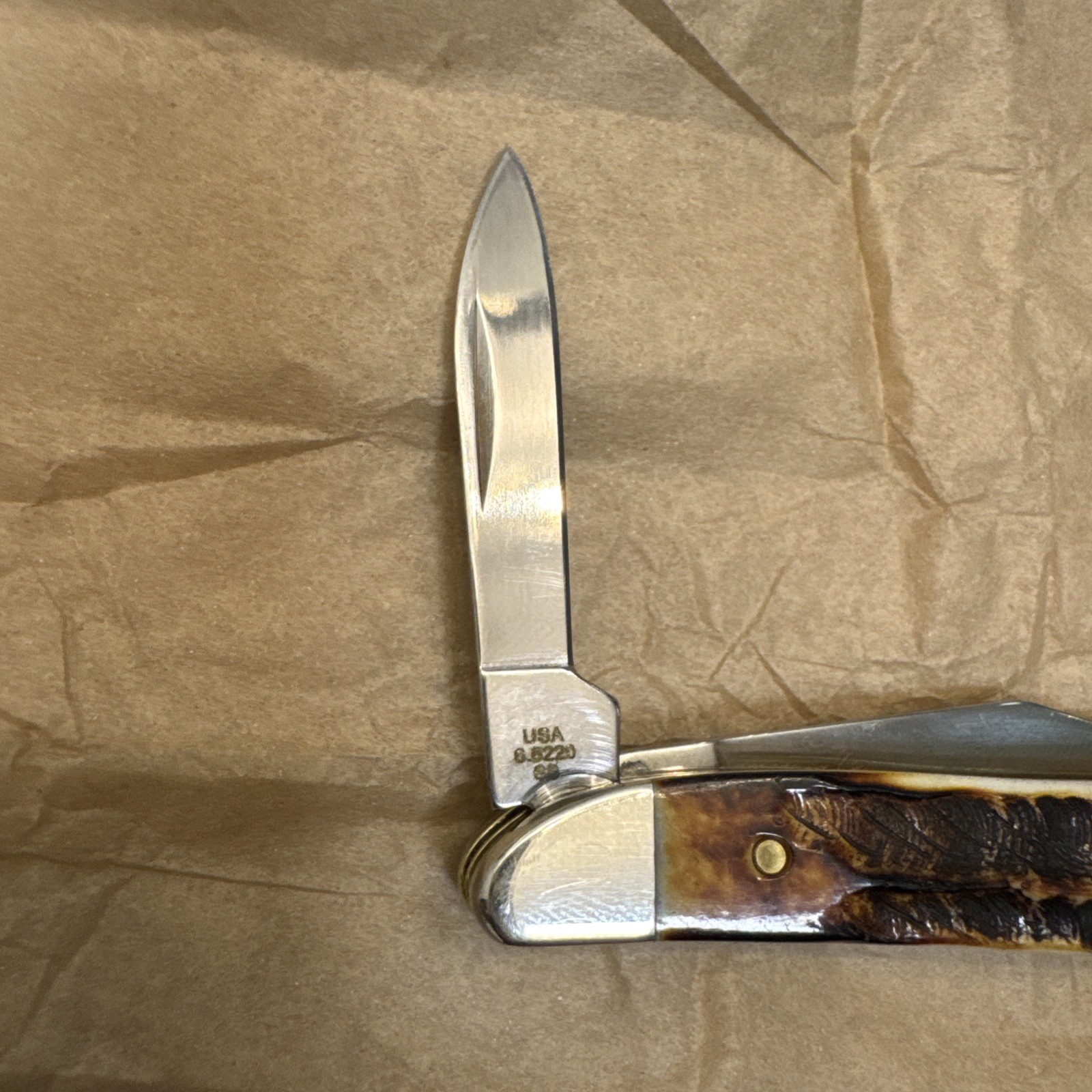 Case 6.5 Bonestag Peanut 6.5220 Stainless Steel USA