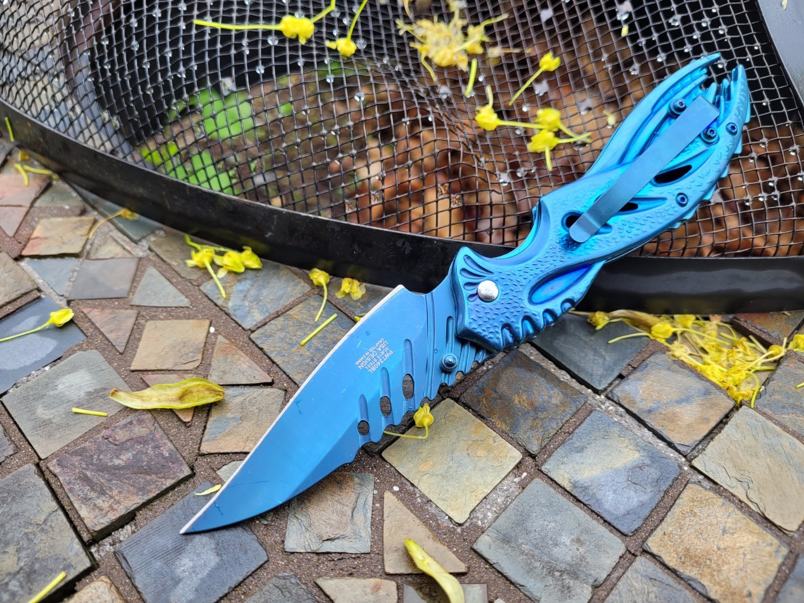 Unique Jose Negron Design Pocket Knife HawkBill Blade Manual Folder EDC 5.8oz.