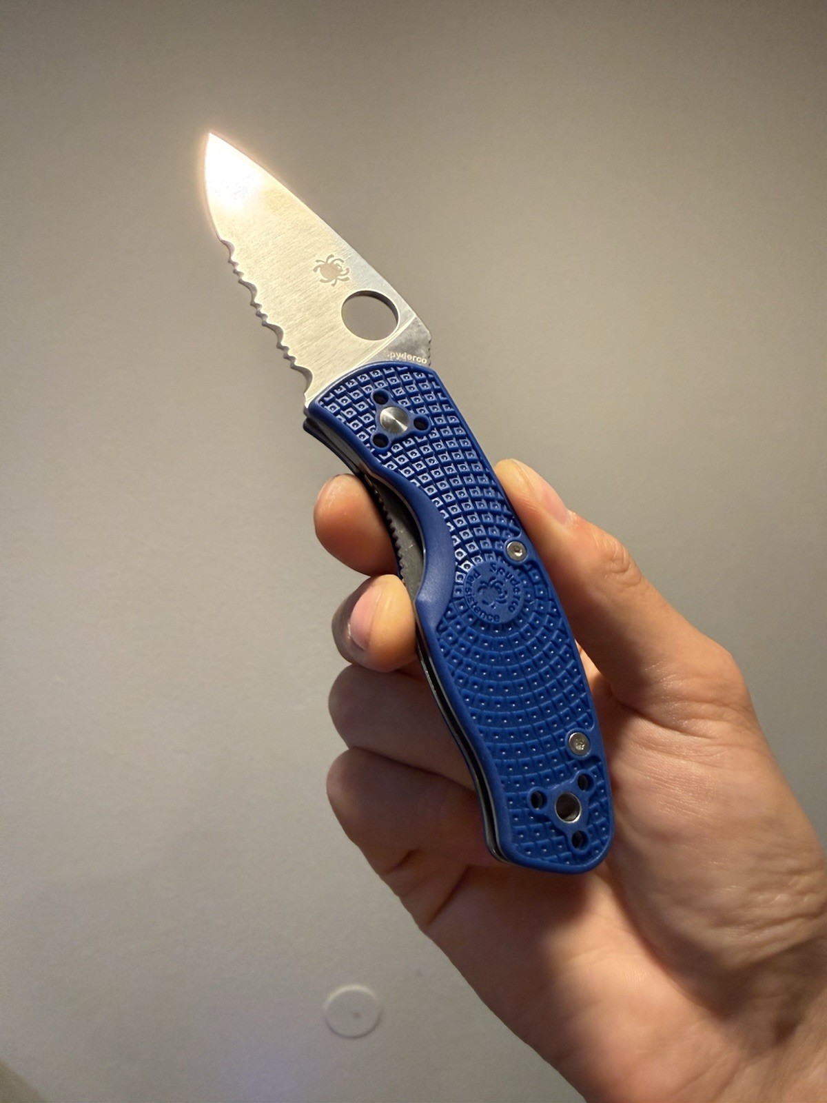 Spyderco Persistence 2.75 In Pocket Knife CPM S35VN Blue FRN C136PSBL