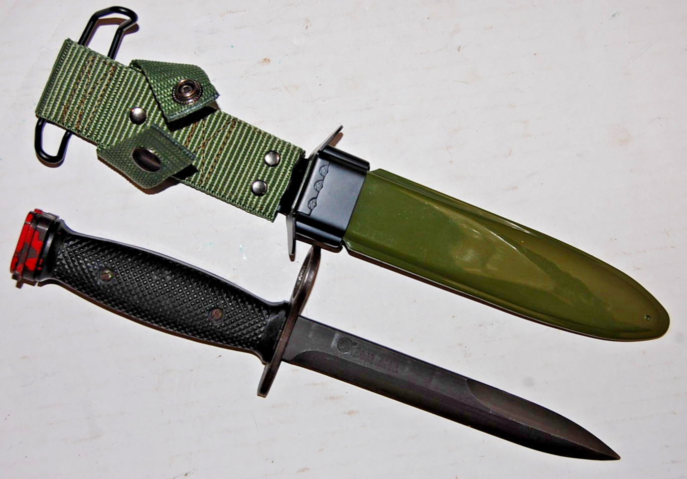 Vietnam Era Colt 62316 Knife Bayonet w/ Reproduction M8A1 Scabbard #2