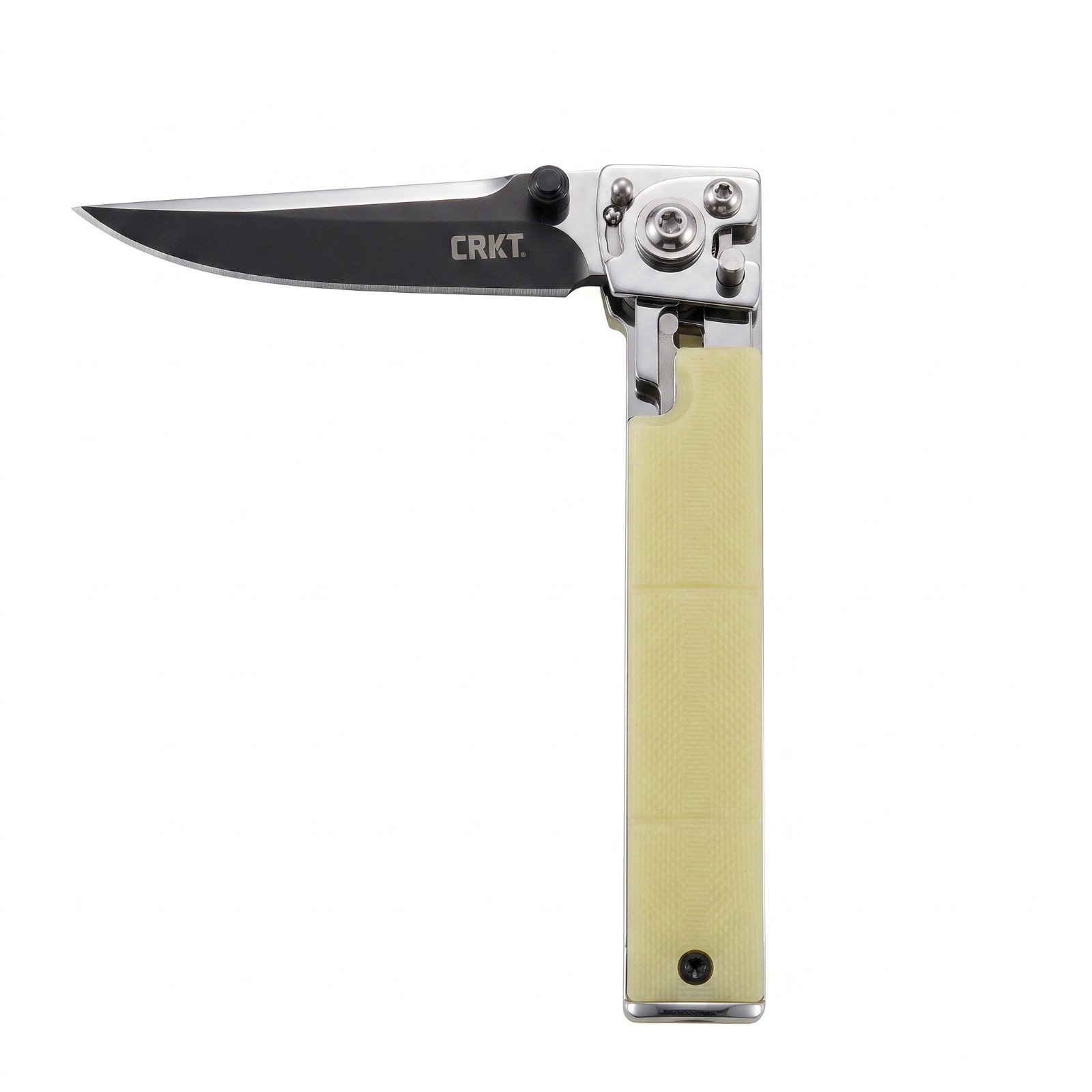 CRKT CEO Bamboo 7096YGK EDC Pocket Folding Lock Knife Yellow-FREE SHIPPING