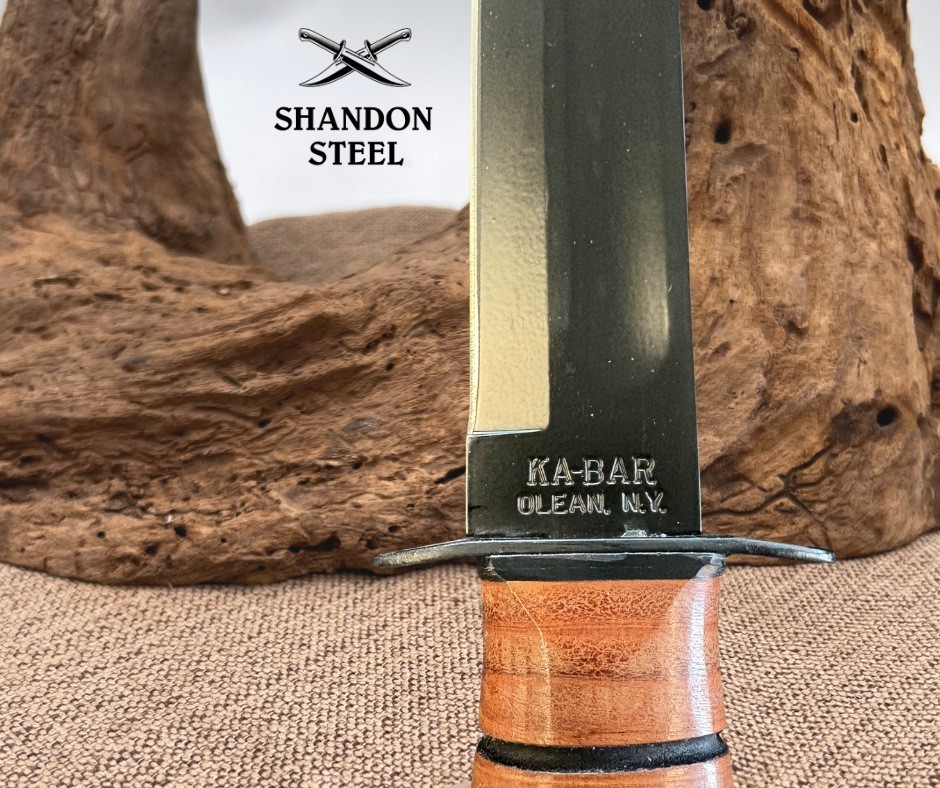 KA-BAR USA Kabar Olean NY #1217 USMC Combat Utility Knife Marines New Old Stock!