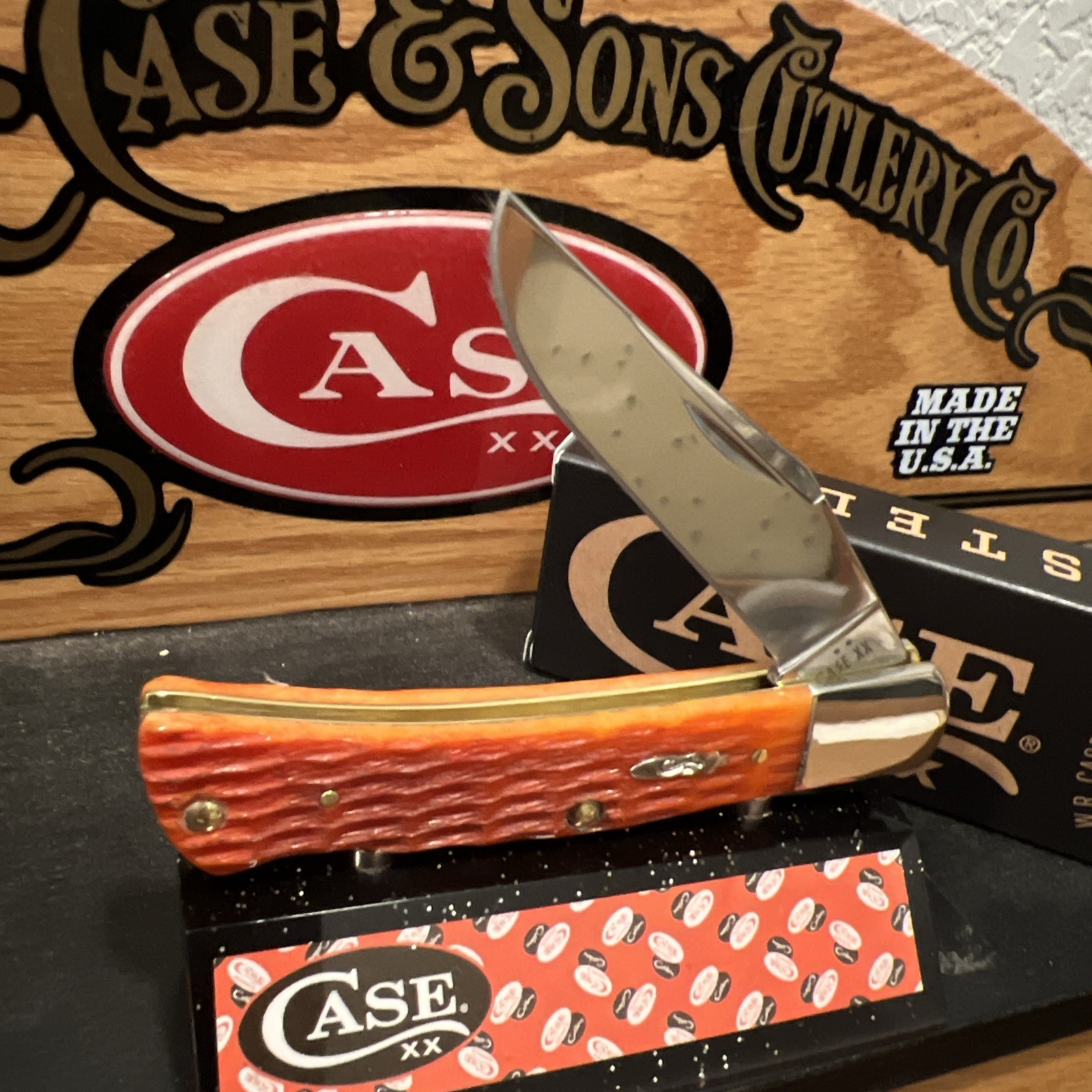 2026 CASE XX TEQUILA SUNRISE BONE CRANDALL JIGGED CASE AXE HANDLE BR61135 SS NIB