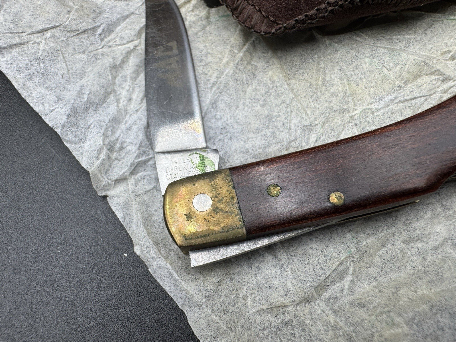 NEW OLD STOCK MAC TOOLS FRONTIER DOUBLE EAGLE BY IMPERIAL #4715 LOCKBACK KNIFE