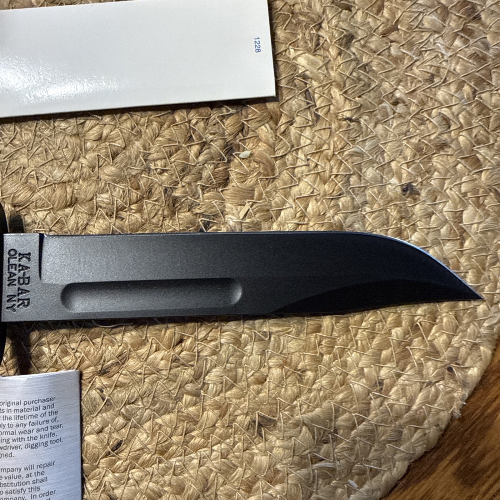 KA-BAR USMC Fighting Knife 1217 New In Box With Sheath And Papers