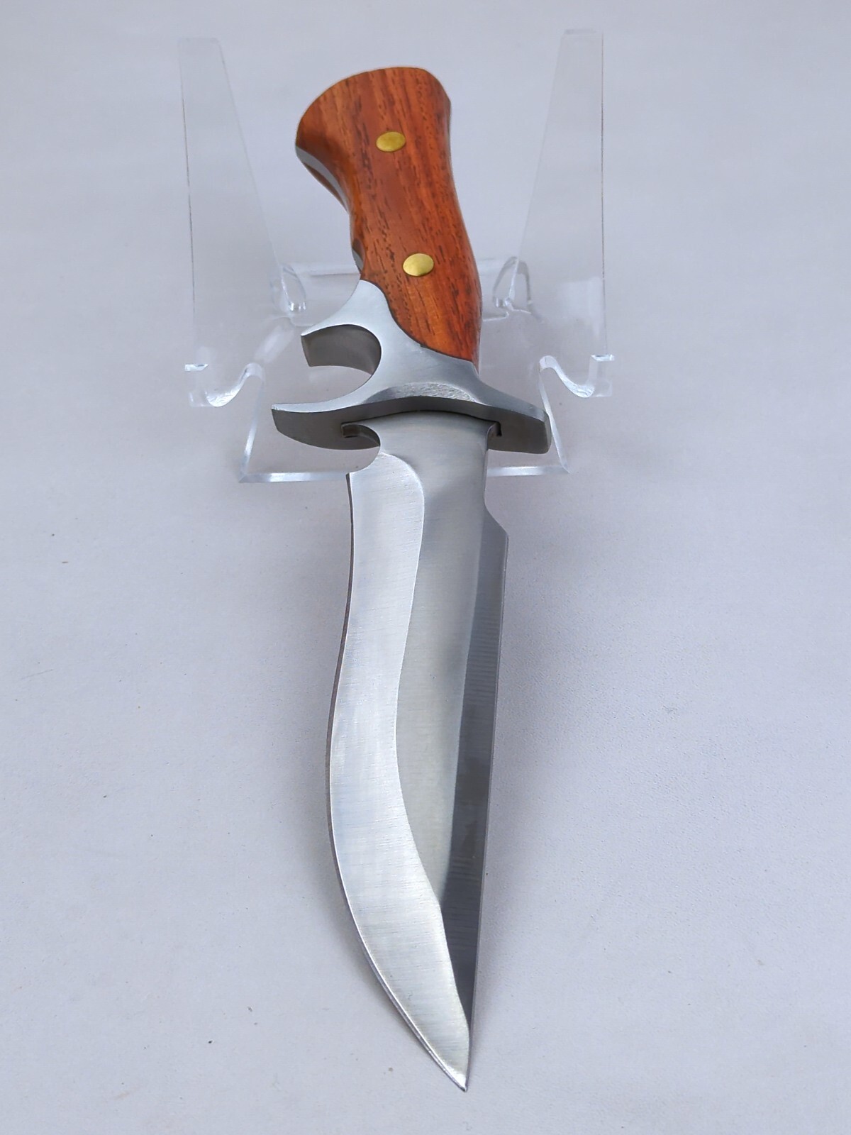 M390 62 HRC, 6-inch STAINLESS STEEL Blade Hunting Knife w/ LEATHER Sheath, NEW