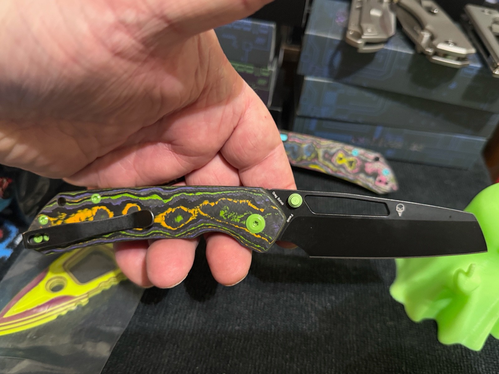 Kansept Knives Fenrir Rad Camo Carbon