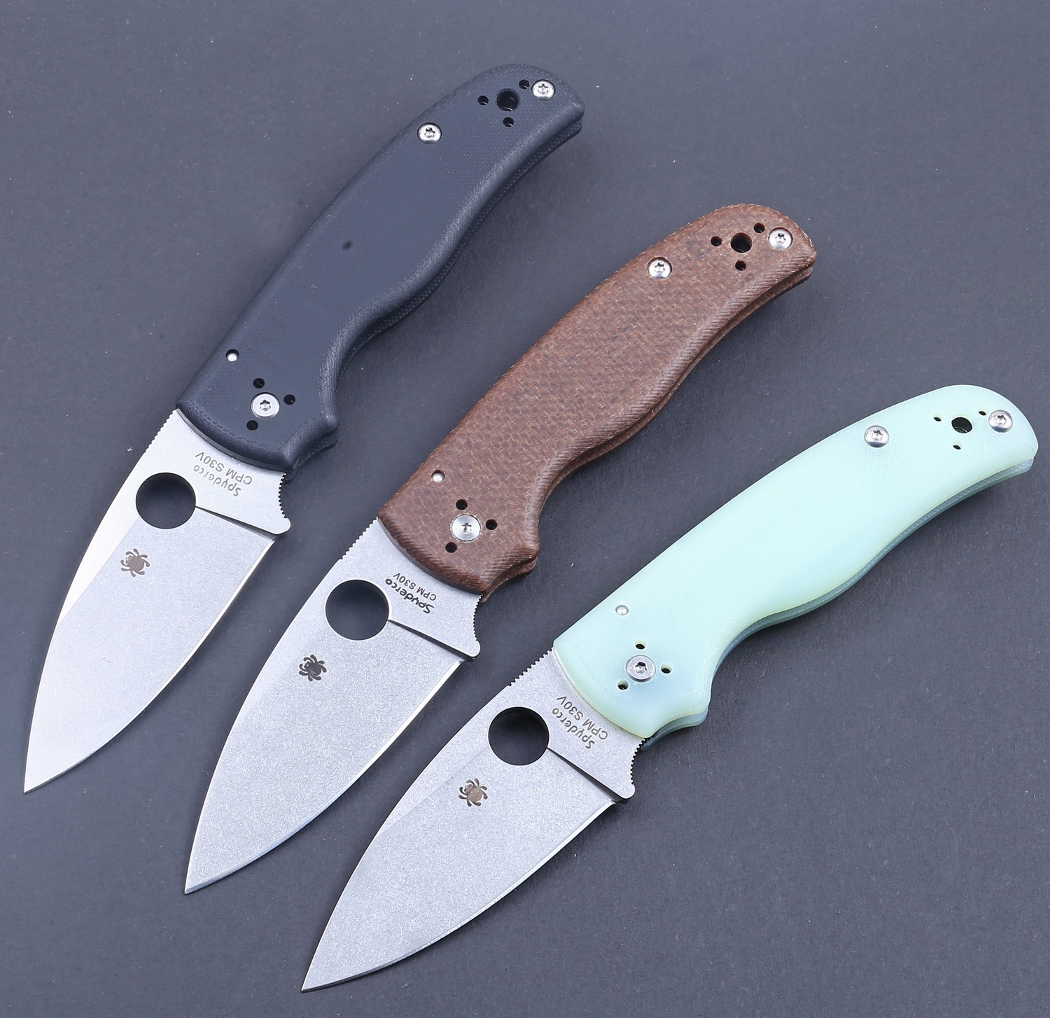 Tactical Pocket Folding Knife Clip Jade G10 Handle Silver color Plain Blade New