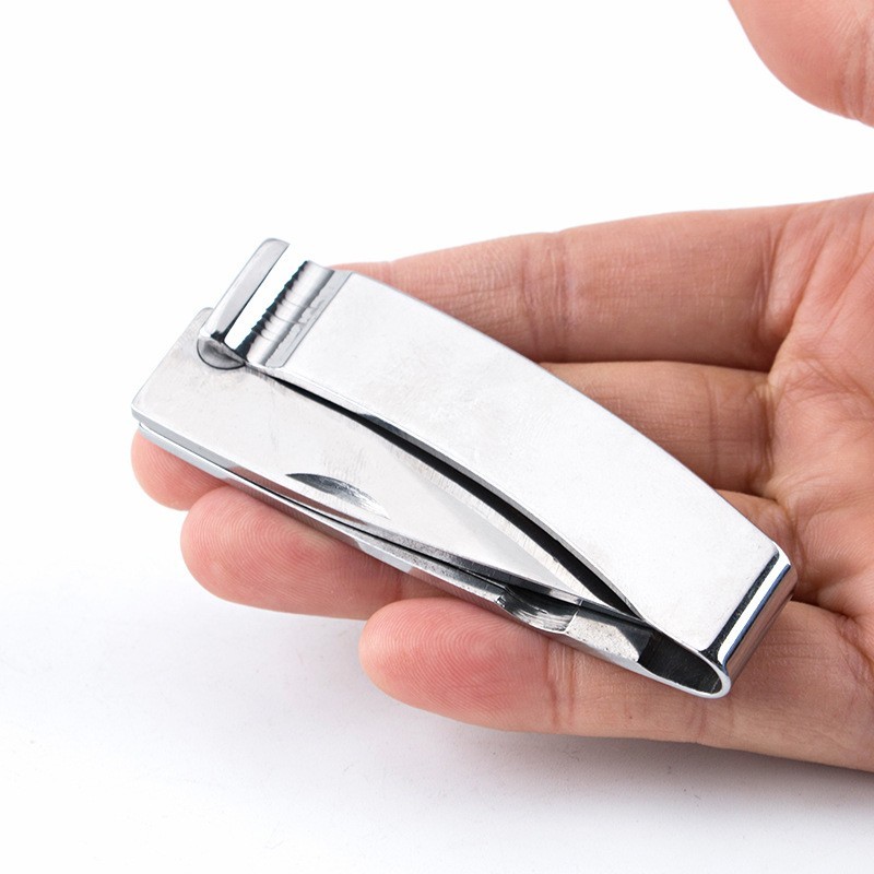 440C Stainless Steel Folding Pocket Knife EDC Wallet Clip Outdoor Camping Tool