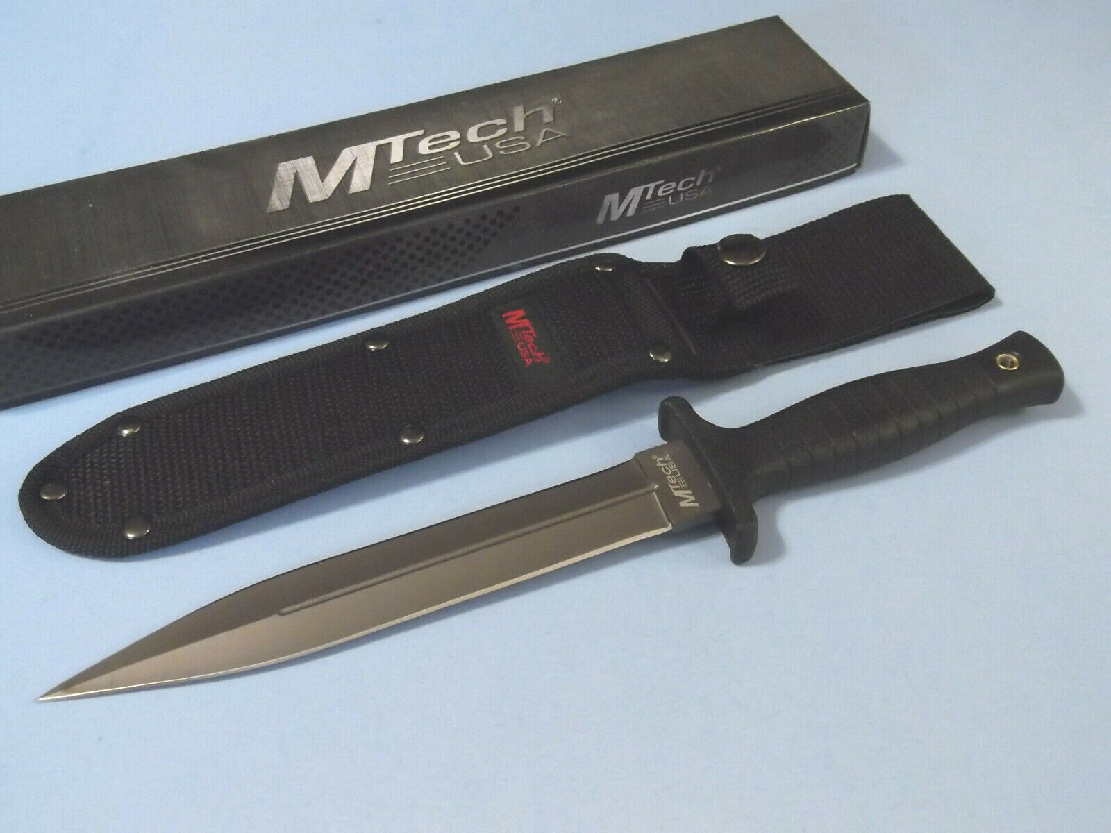 MTech MT-20-77GY Dagger double edge gray blade knife 11 1/4″ overall MT2077GY