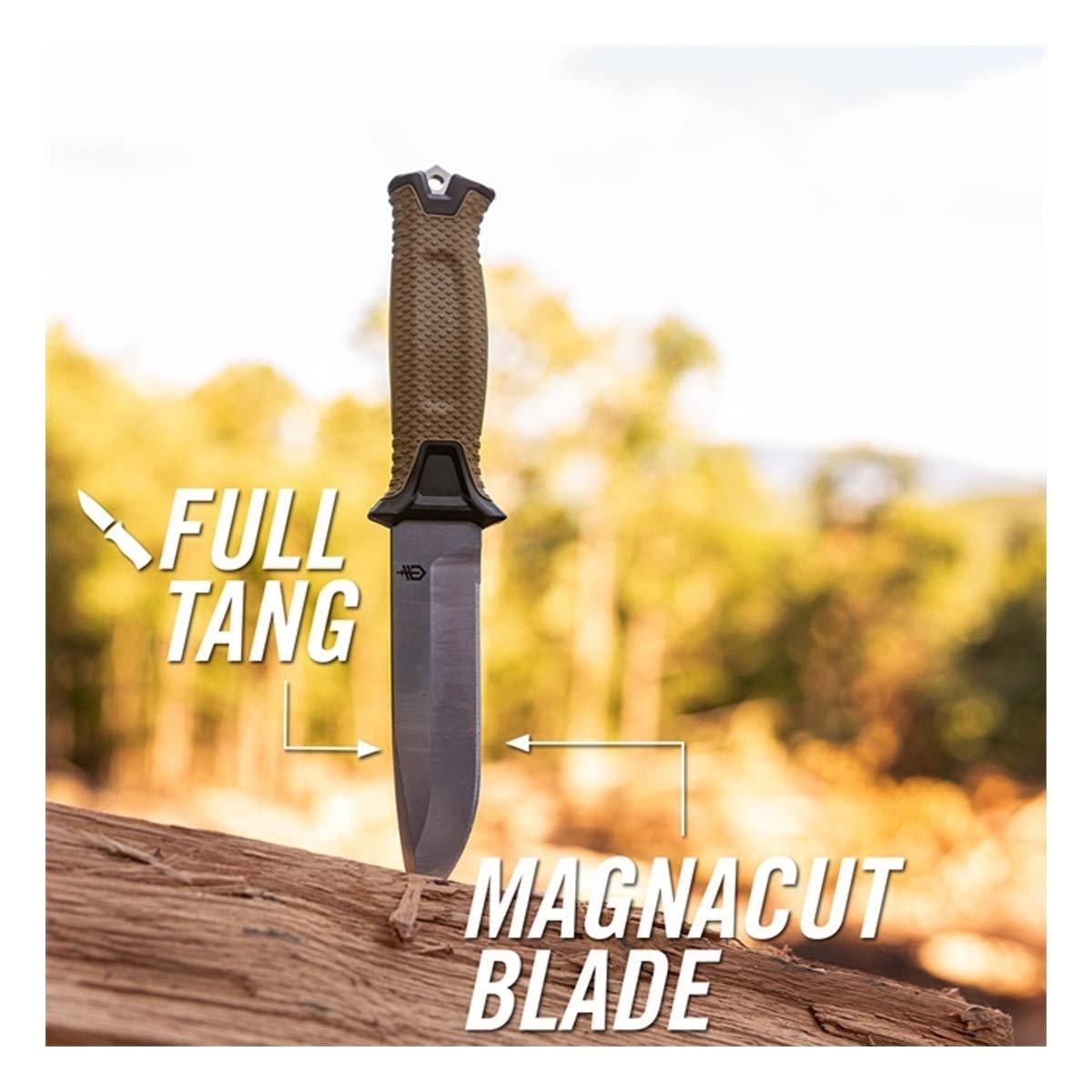 Gerber Strongarm Magnacut Fixed Blade Survival Knife W/ Modular Molle Sheath