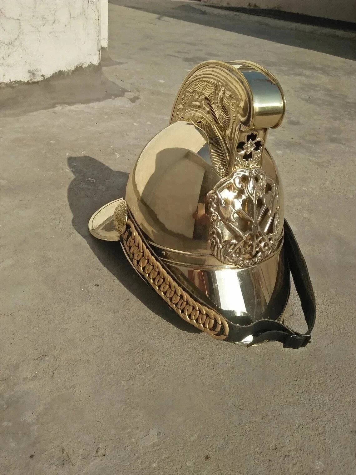Napoleonic French Cavalry Helmet, Brass Helmet