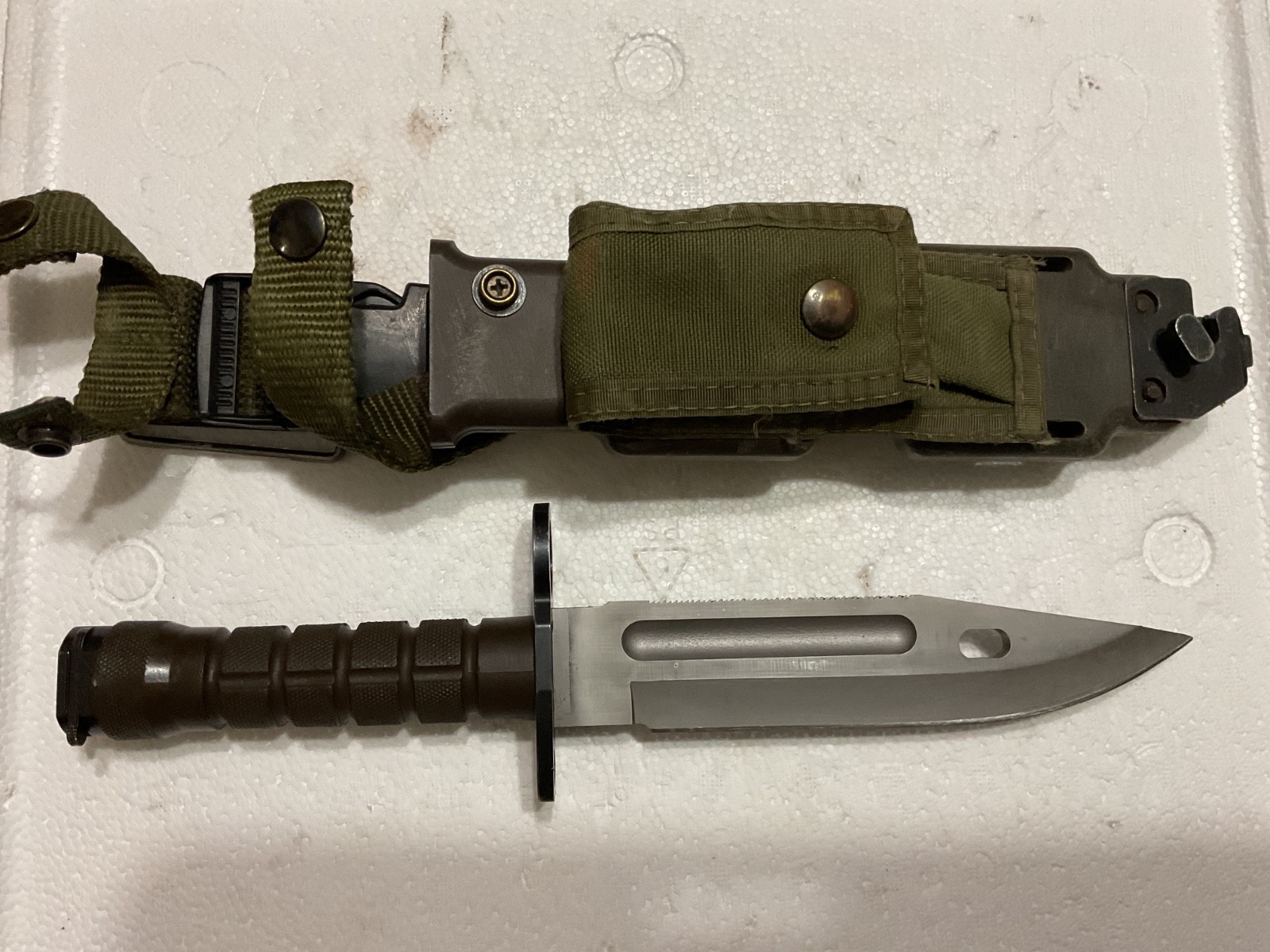 PHROBIS III US M9 Military Fixed Blade with Scabbard Case
